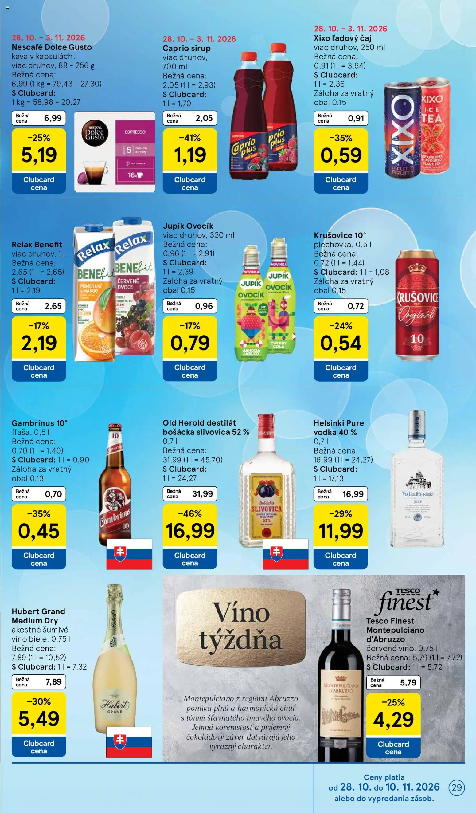 Nové Tesco akcie – leták je platný od 28.10.2026 | Strana: 29
