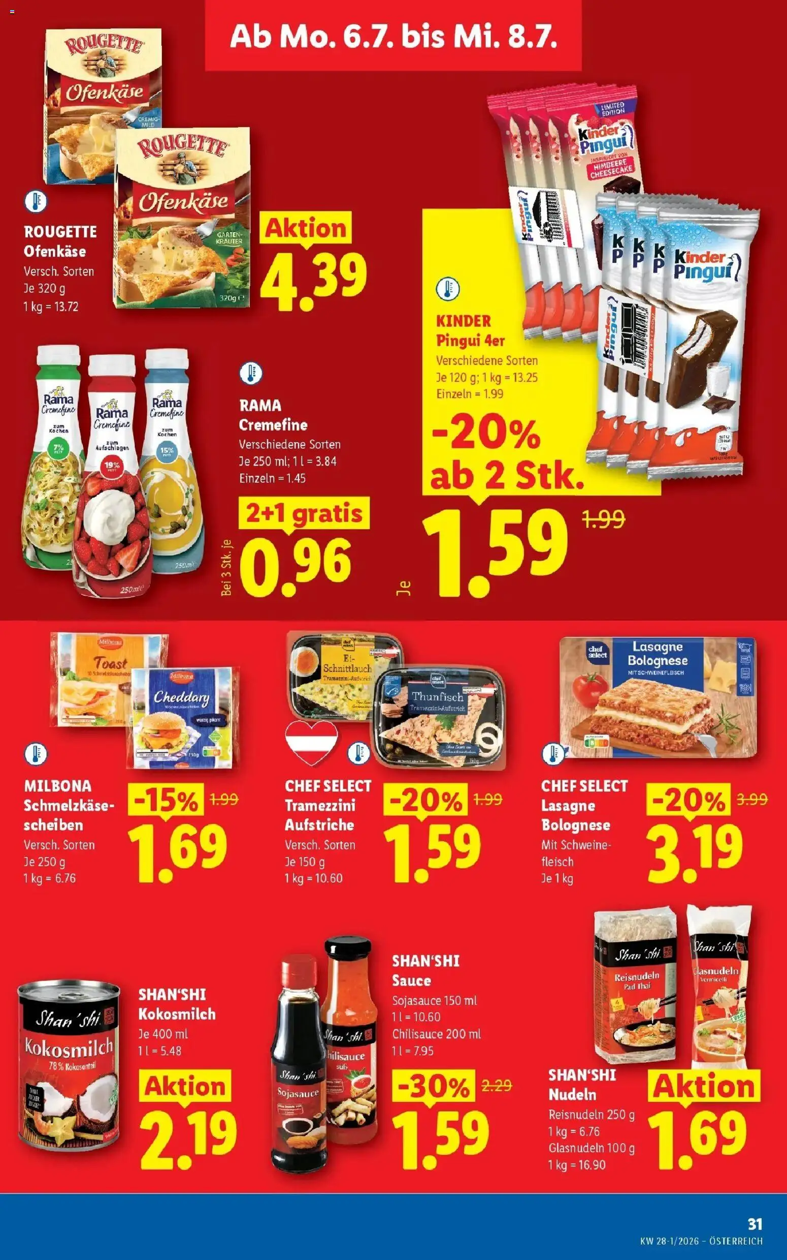 Lidl Flugblatt - Fohnsdorf, Neunkirchen, Graz gültig ab 02.07.2026 | Seite: 40 | Produkte: Himbeere, Schweinefleisch, Nudeln