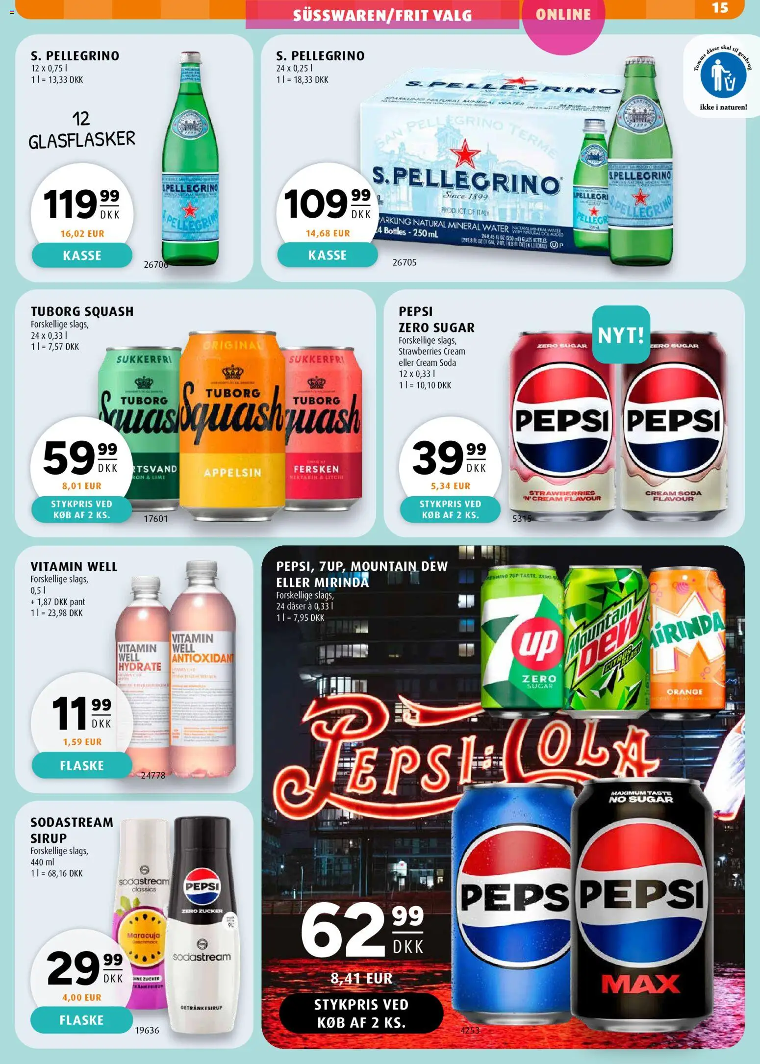 Scandinavian Park tilbudsavis – gyldig fra 21.05.2026 | Side: 19 | Produkter: Lime, Pepsi, Pepsi Zero, Tuborg Squash