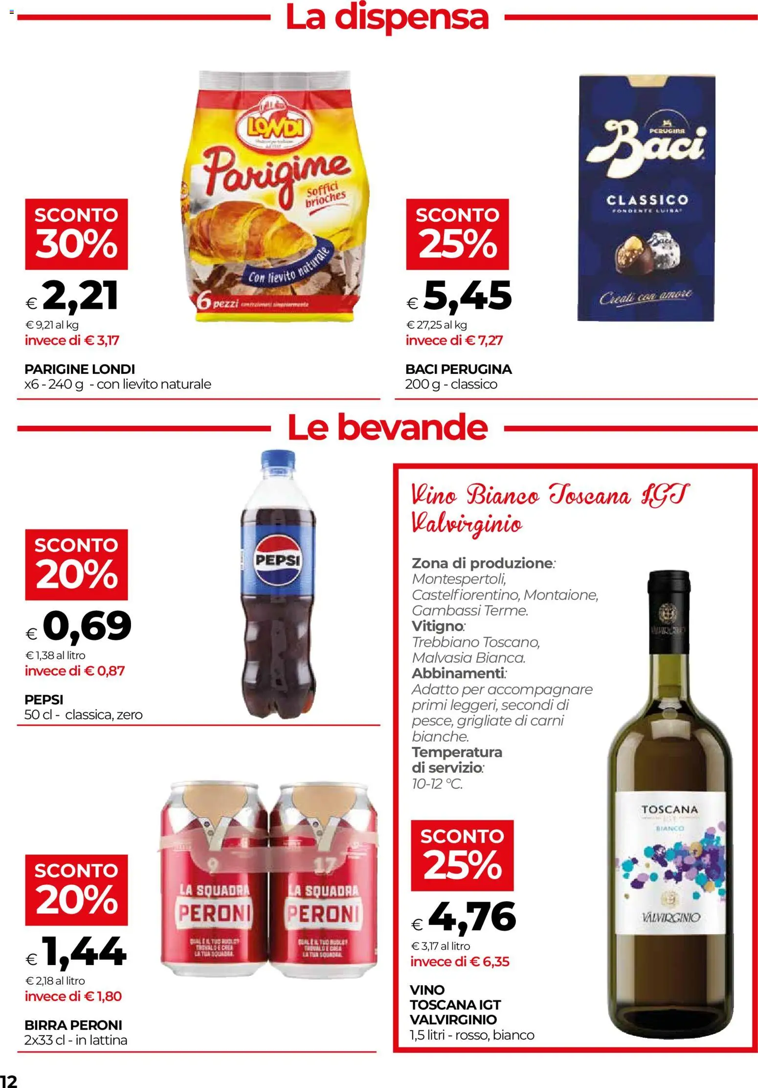 Volantino COOP del 15/10/2026 | Pagina: 12 | Prodotti: Birra, Vino, Pepsi, Lievito