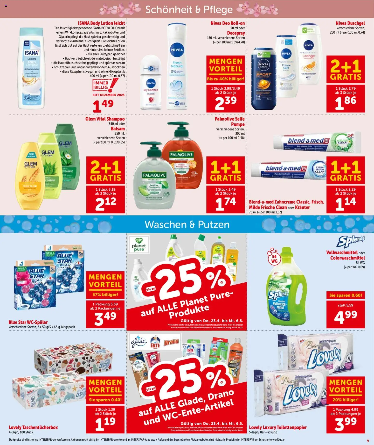 Interspar Flugblatt- Wien gültig ab 30.04.2026 | Seite: 10 | Produkte: Shampoo, Creme, Seife, Duschgel