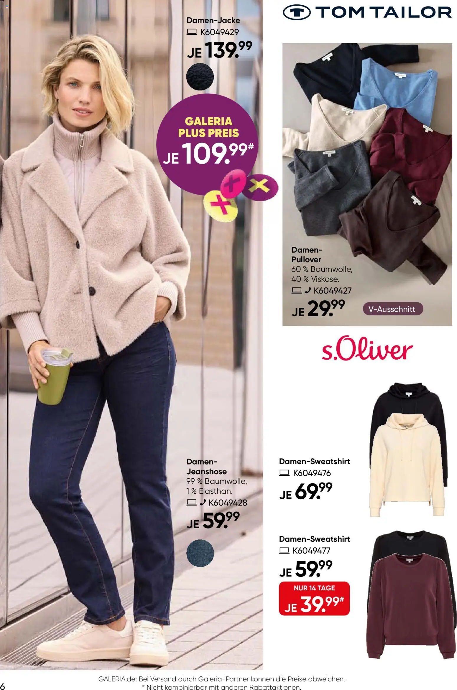 Galeria Karstadt Kaufhof Prospekt – gültig ab 02.09.2026 | Seite: 6 | Produkte: Pullover