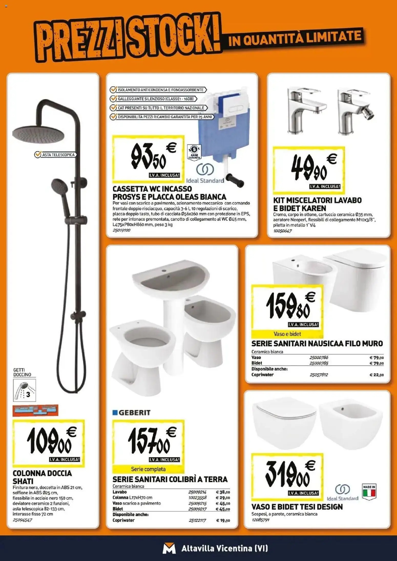 Volantino TECNOMAT del 23.04.2026 | Pagina: 5 | Prodotti: Pavimento, Doccia, Vaso, Terra