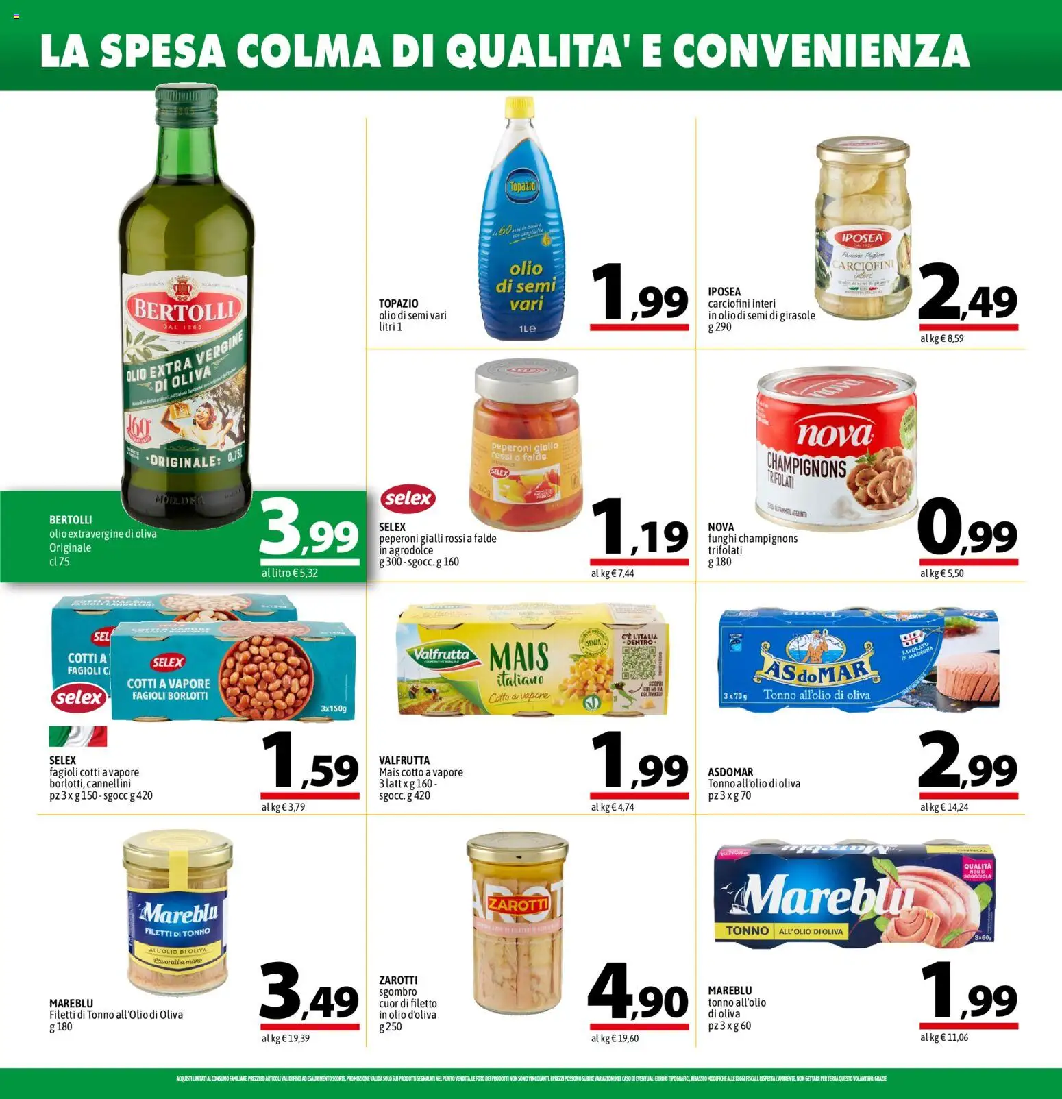 Volantino A&O del 20/08/2026 | Pagina: 8 | Prodotti: Olio extravergine di oliva, Fagioli, Semi di girasole, Terra