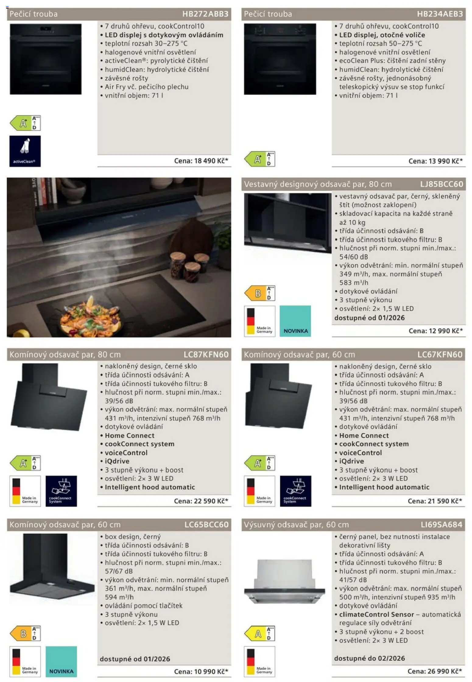 XXXLutz leták - Siemens domácí spotřebiče od 01.06.2026 | Strana: 4 | Produkty: Box, Trouba, LED