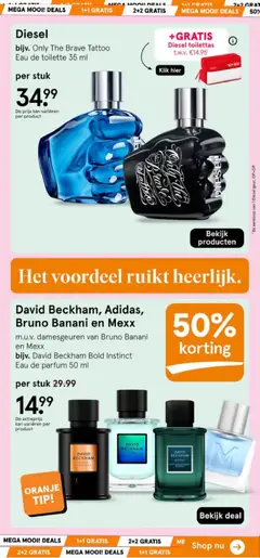 Diesel Only The Brave Tattoo Eau de toilette 35 ml, bijv. Only The Brave Tattoo Eau de toilette 35 ml - Voorbeeld van een folder van Etos, geldig van 08.06.2026 | Pagina: 64 | Producten: Kan, Parfum, Eau de toilette