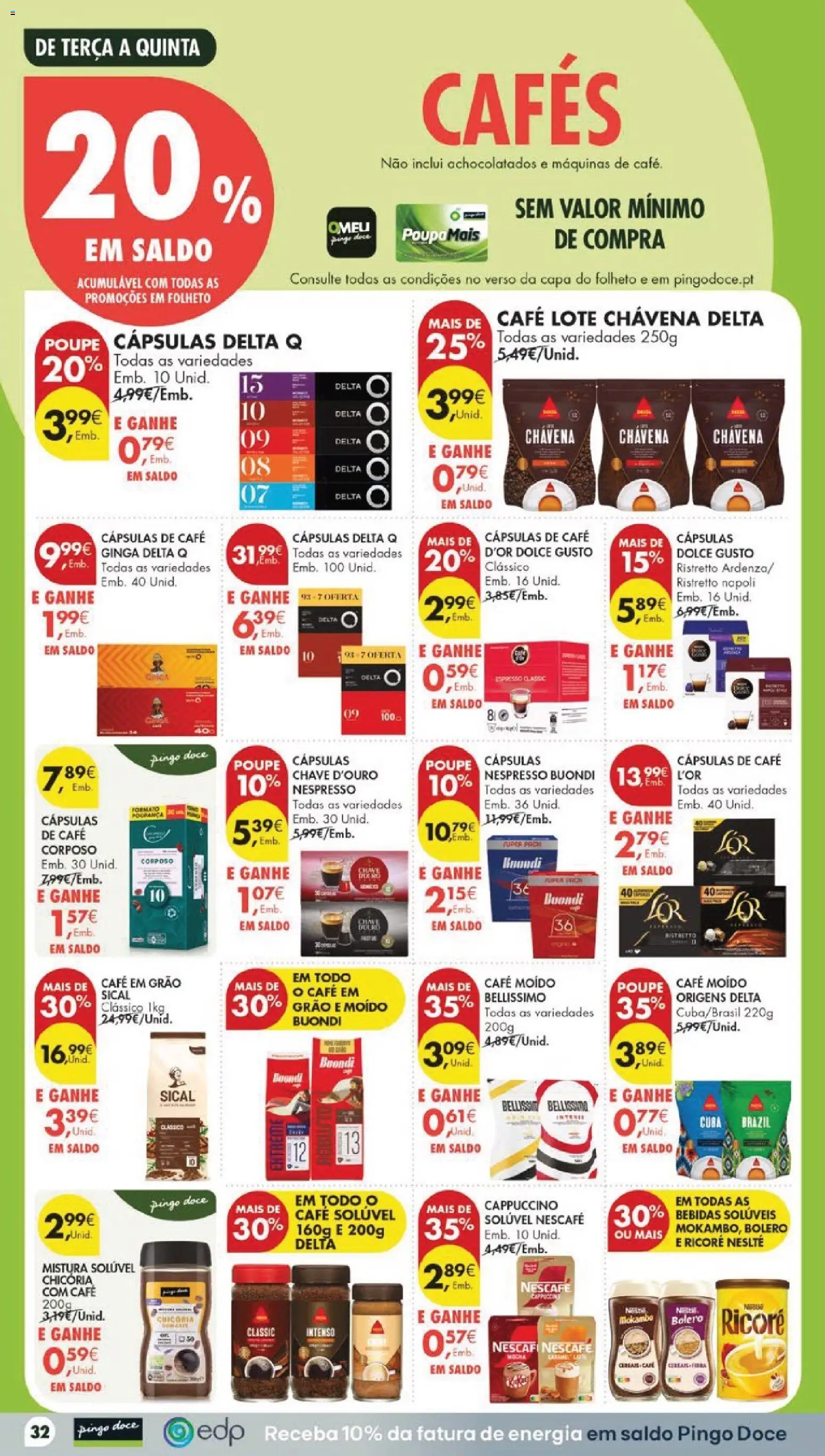 Pingo Doce folheto │ válido de 11/08/2026 | Página: 36 | Produtos: Cápsulas, Nespresso, Café, Dolce gusto