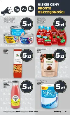 Pogląd oferty "Ketchup Kotlin, pikantny zero cukru, łagodny zero cukru, 420 g; 11,90/1 kg, pikantny > łagodny, 450 g; 11,11/1 kg" - ważna od 14.09.2026 | Strona: 5