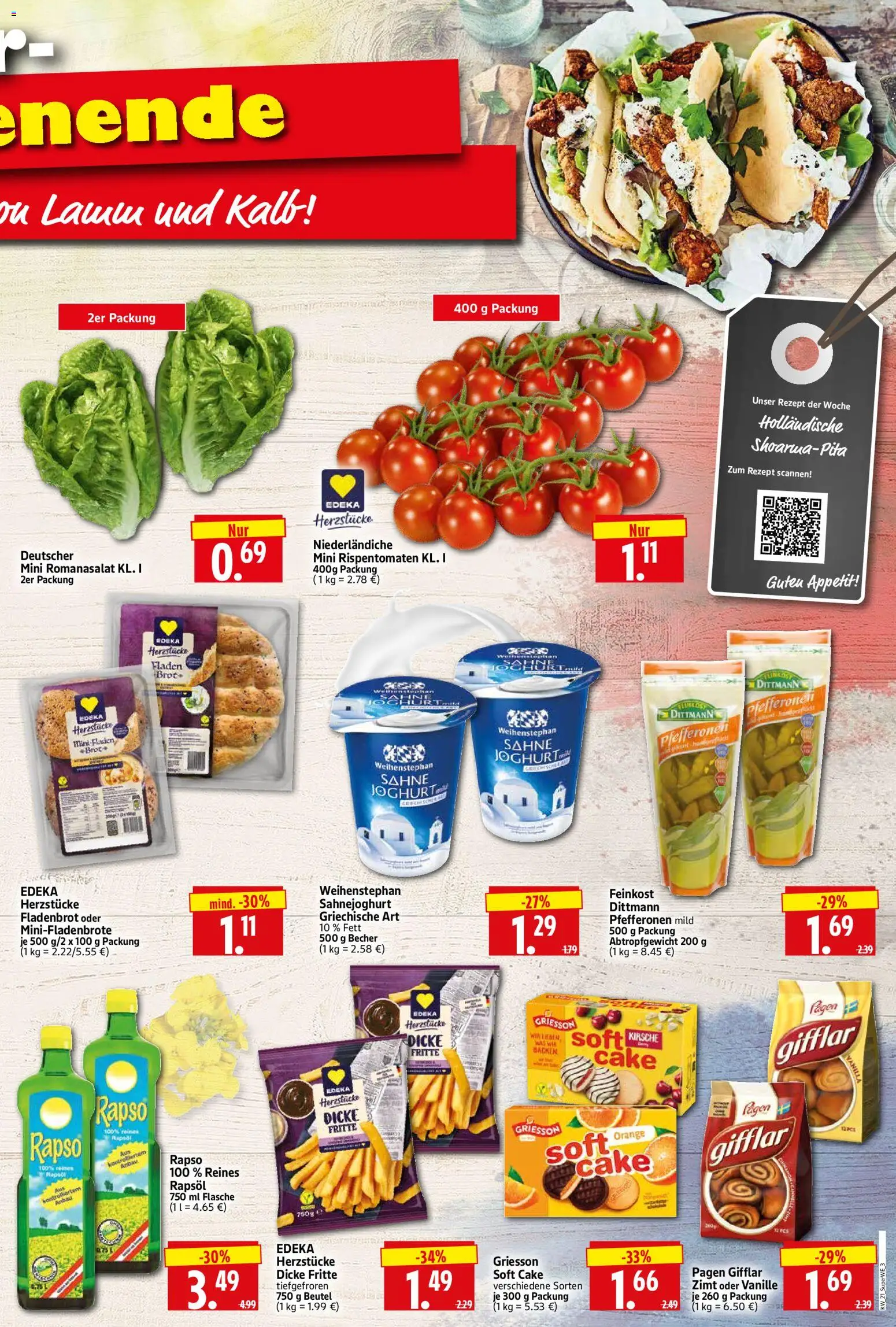 HERKULES Sonderbeilage – gültig ab 21.05.2026 | Seite: 3 | Produkte: Joghurt, Rapsöl, Brot, Sahne