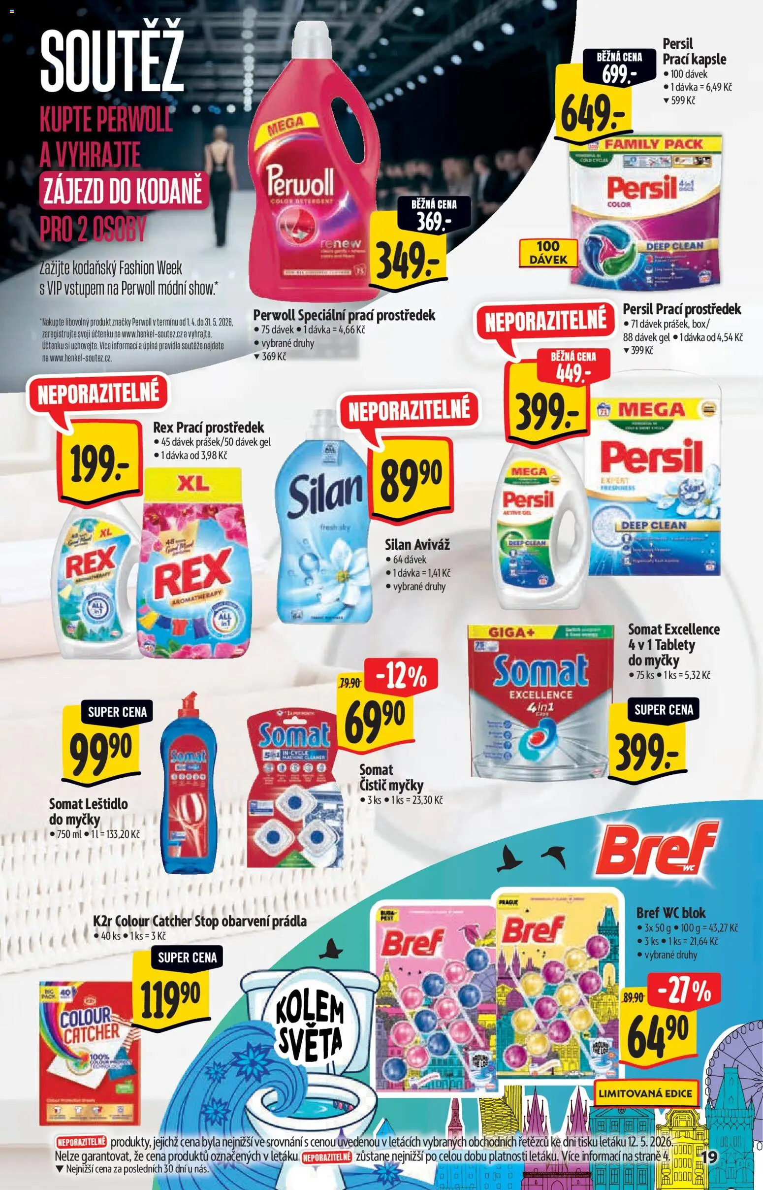 Albert katalog - Hypermarket od 20.05.2026 | Strana: 19 | Produkty: Čistič myčky, Blok, Perwoll, Somat