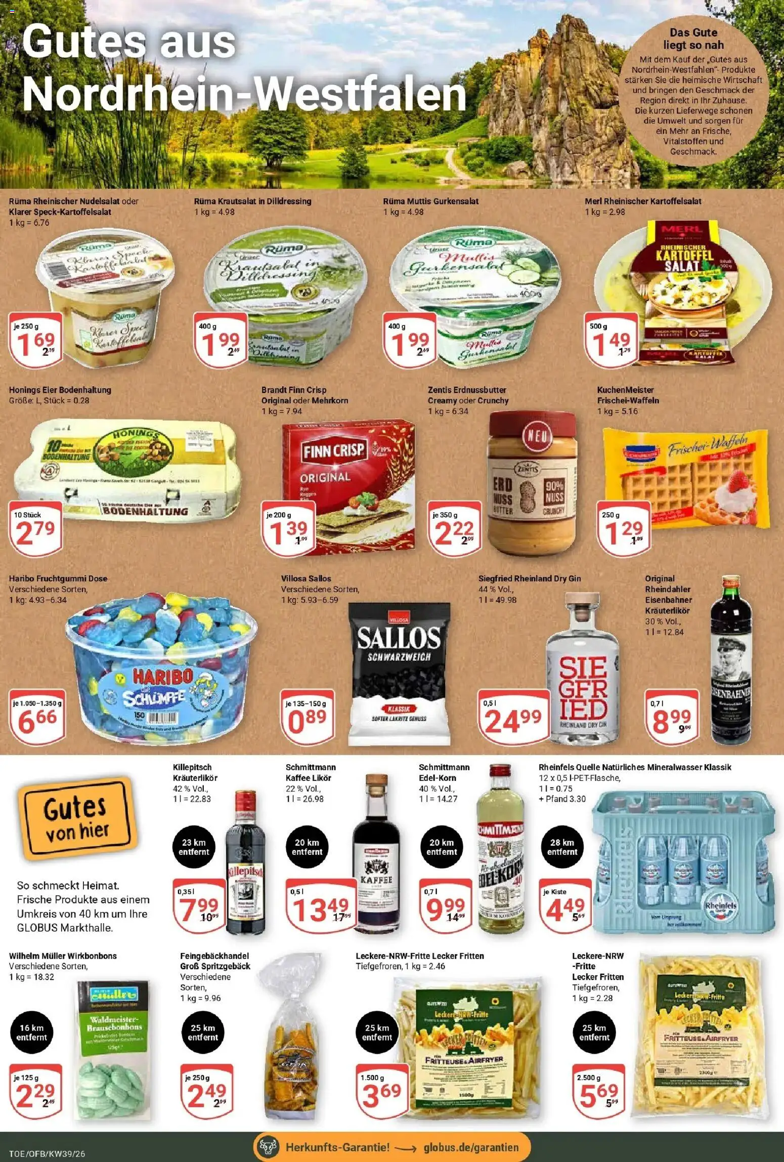 Globus Prospekt Tönisvorst (ab 21.09.2026) » Angebote online | Seite: 19 | Produkte: Haribo, Kaffee, Likör, Mineralwasser