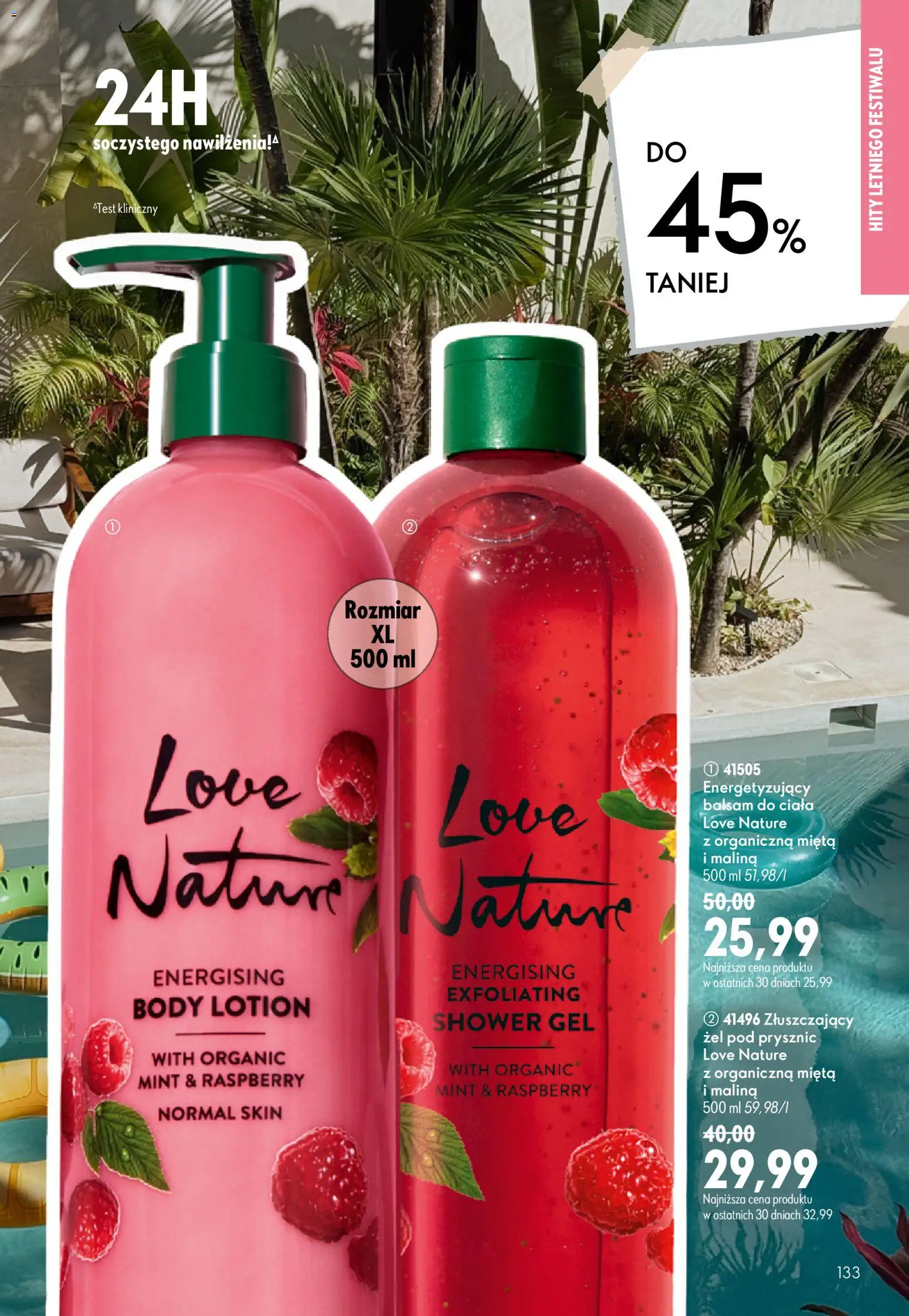 Oriflame Katalog 10 2026 od 08.07.2026 | Strona: 133 | Produkty: Malina, Prysznic, Żel pod prysznic, Lotion