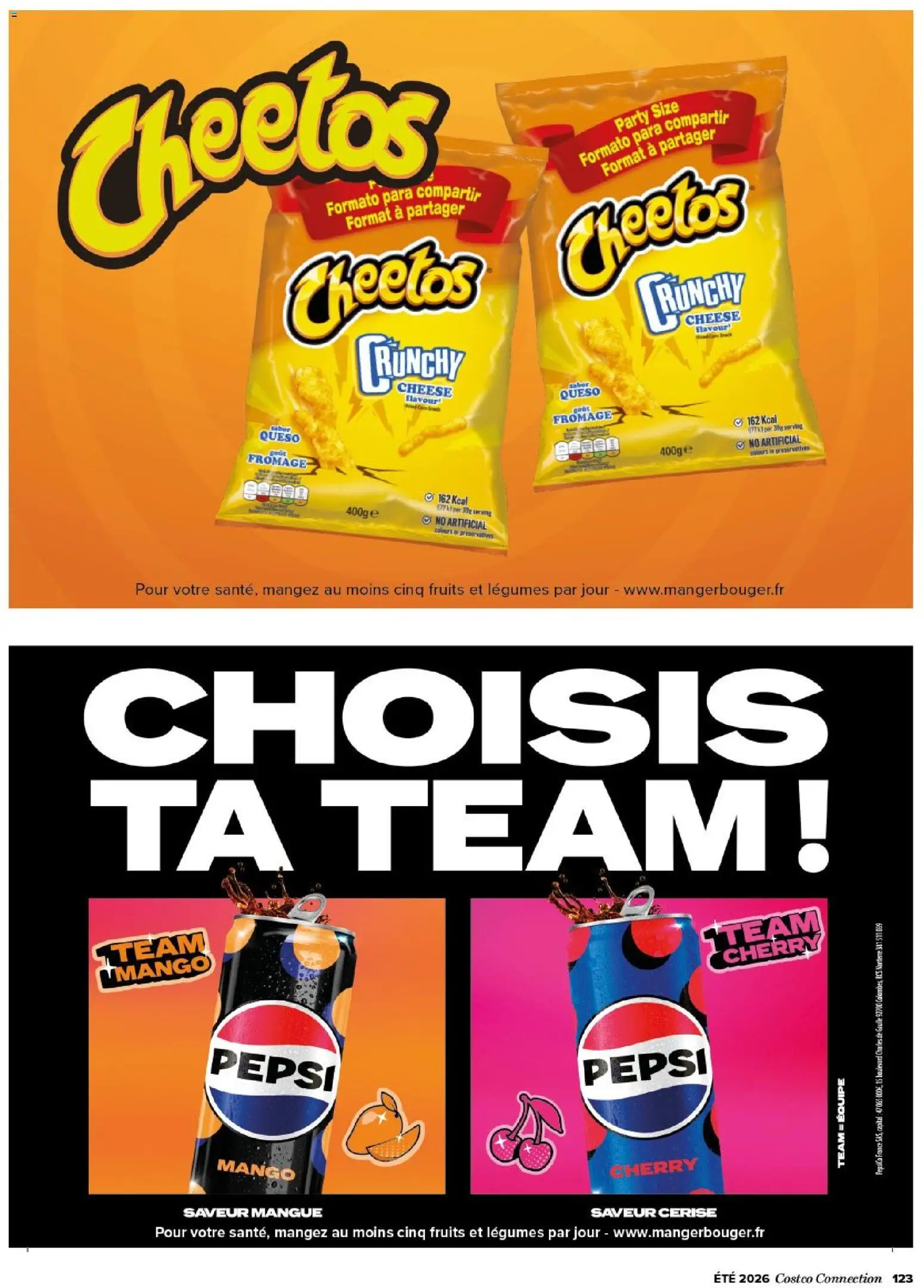 {H1} | Page: 123 | Produits: Mangue, Fromage