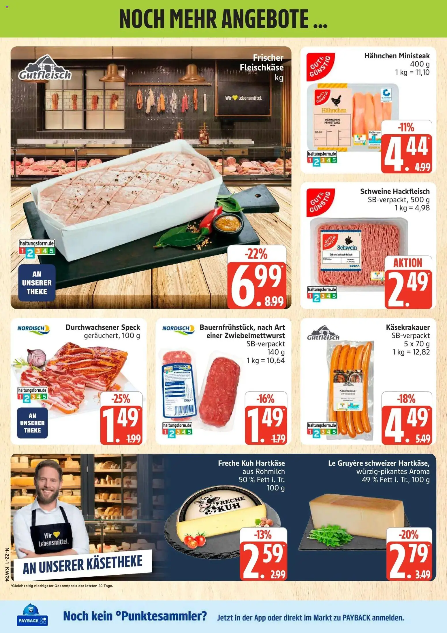 Marktkauf Prospekt Cuxhaven (ab 17.08.2026) » Angebote online | Seite: 22 | Produkte: Hahnchen, Theke, Hackfleisch
