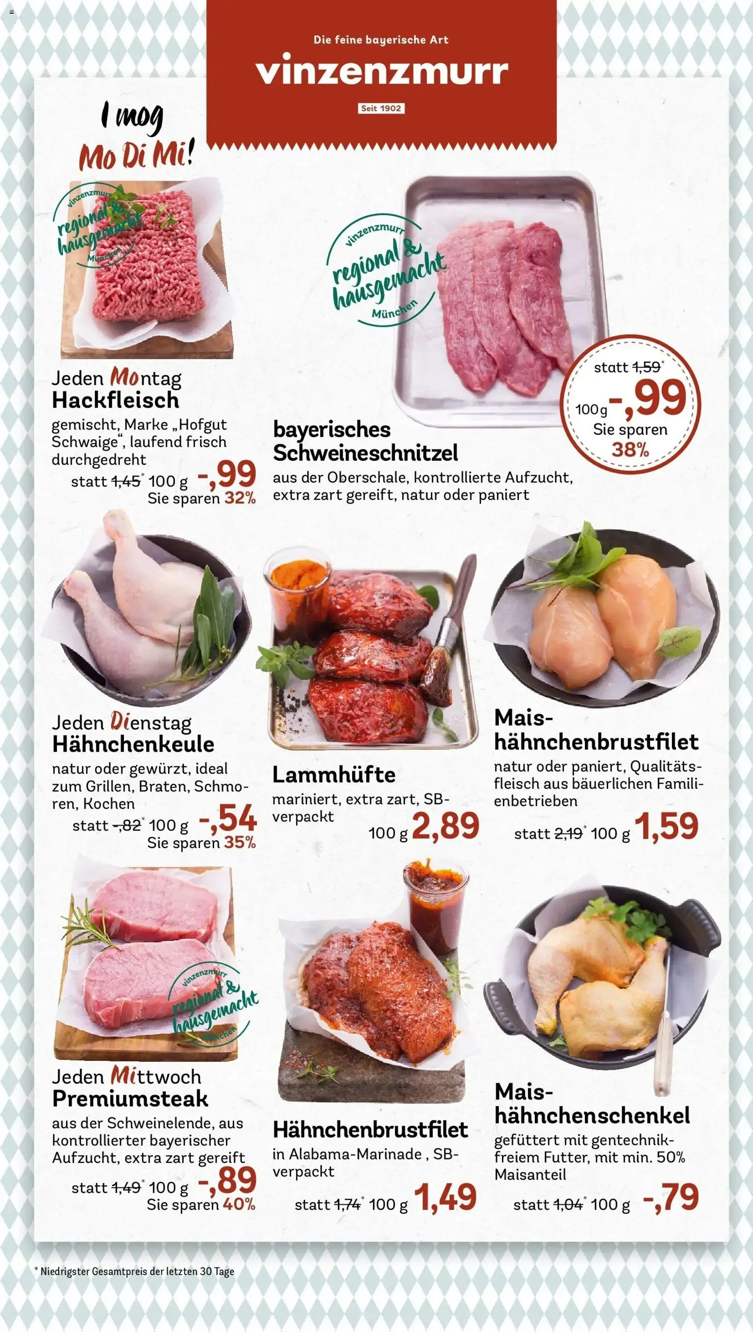 REWE Prospekt ab 04.05.2026 zum Blättern » Angebote | Seite: 12 | Produkte: Hahnchenschenkel, Steak, Fleisch, Hackfleisch