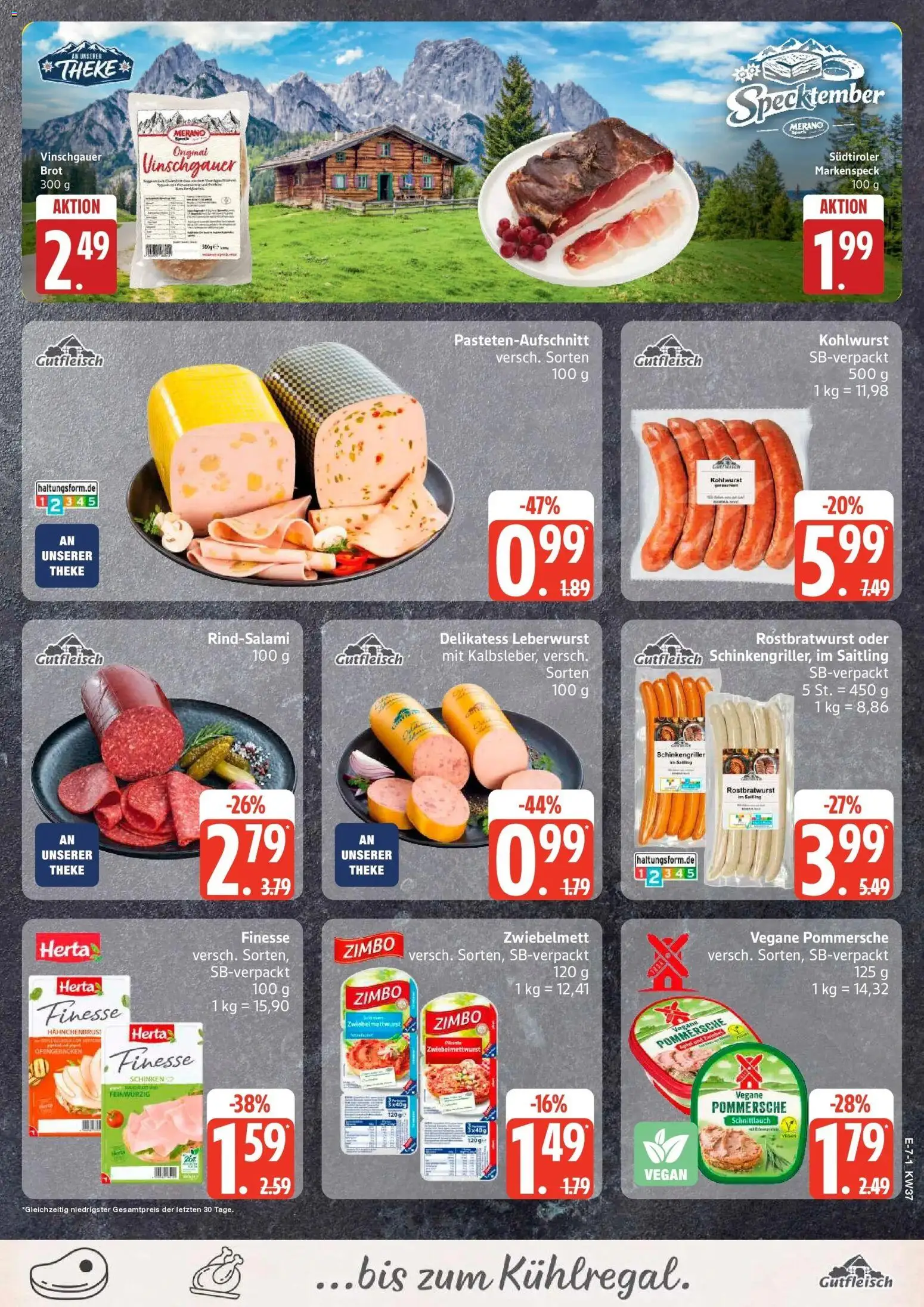 Edeka Prospekt Ratzeburg (ab 07.09.2026) » Angebote Online | Seite: 9 | Produkte: Theke, Brot, Schinken, Hahnchenbrust