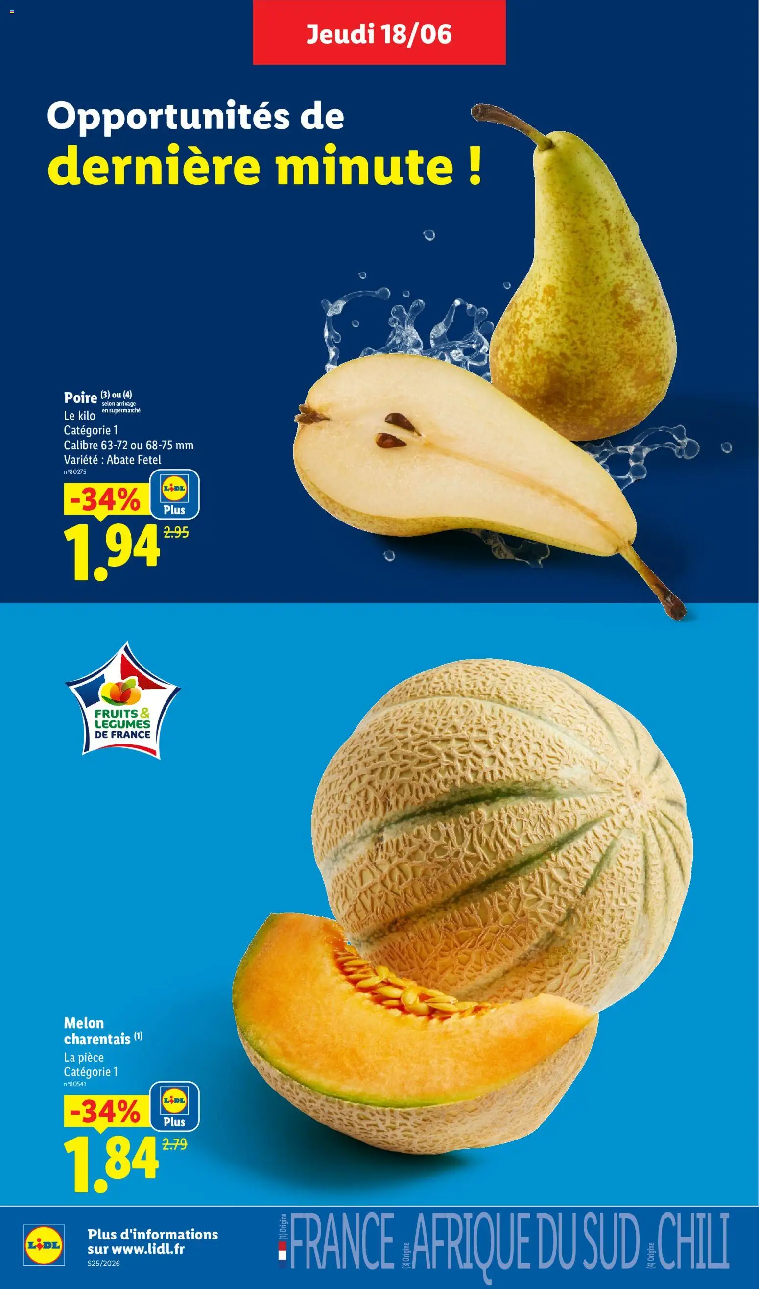 {H1} | Page: 4 | Produits: Melon, Poire