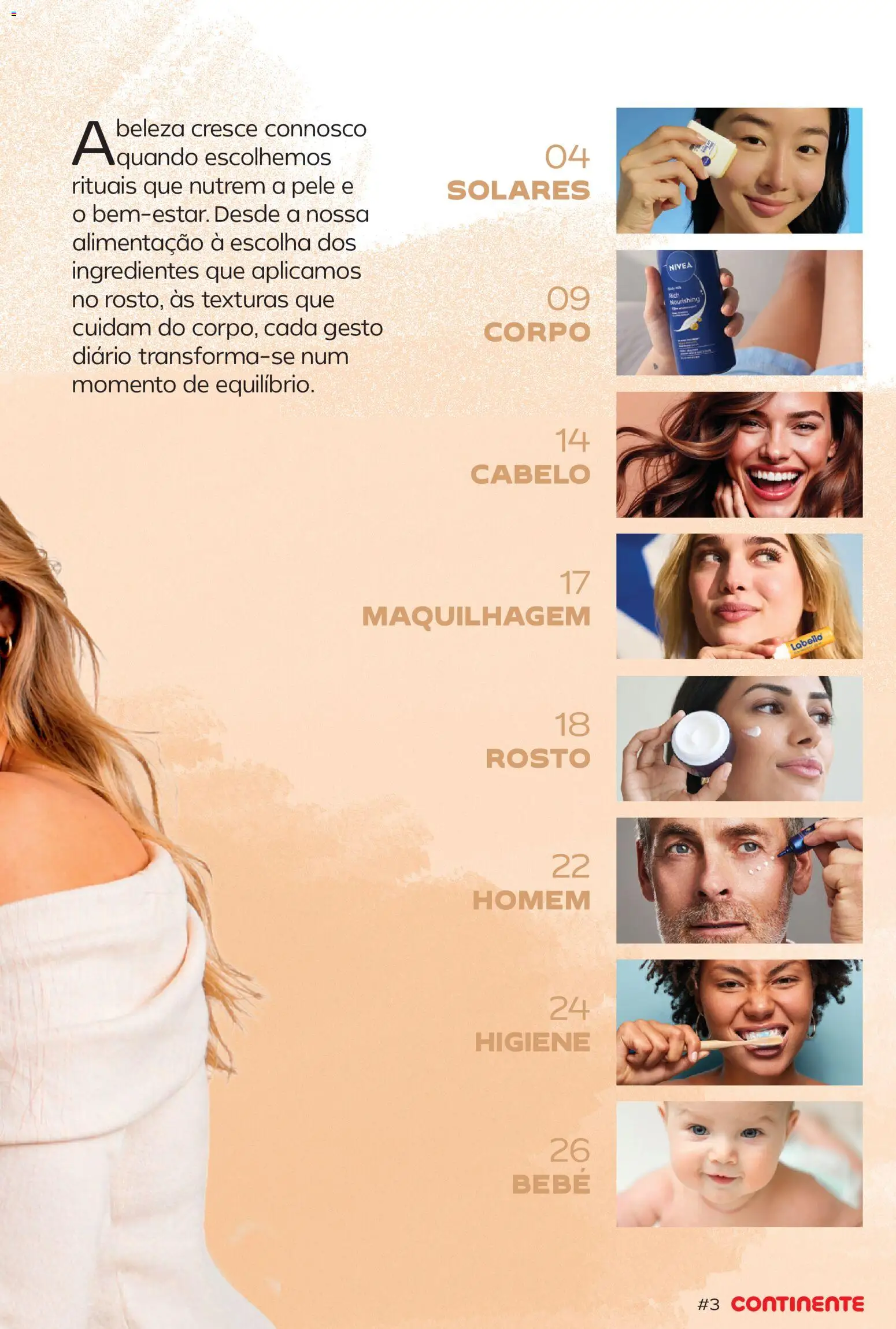 Continente Beleza: Ingridientes para uma pele de verão │ válido de 19.05.2026 | Página: 3 | Produtos: Maquilhagem