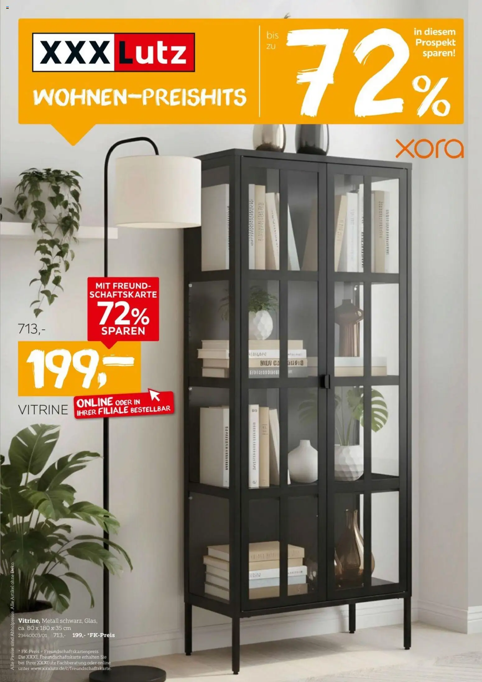 XXXLutz Wohnen Preishits – gültig ab 01.08.2026 | Seite: 1 | Produkte: Vitrine