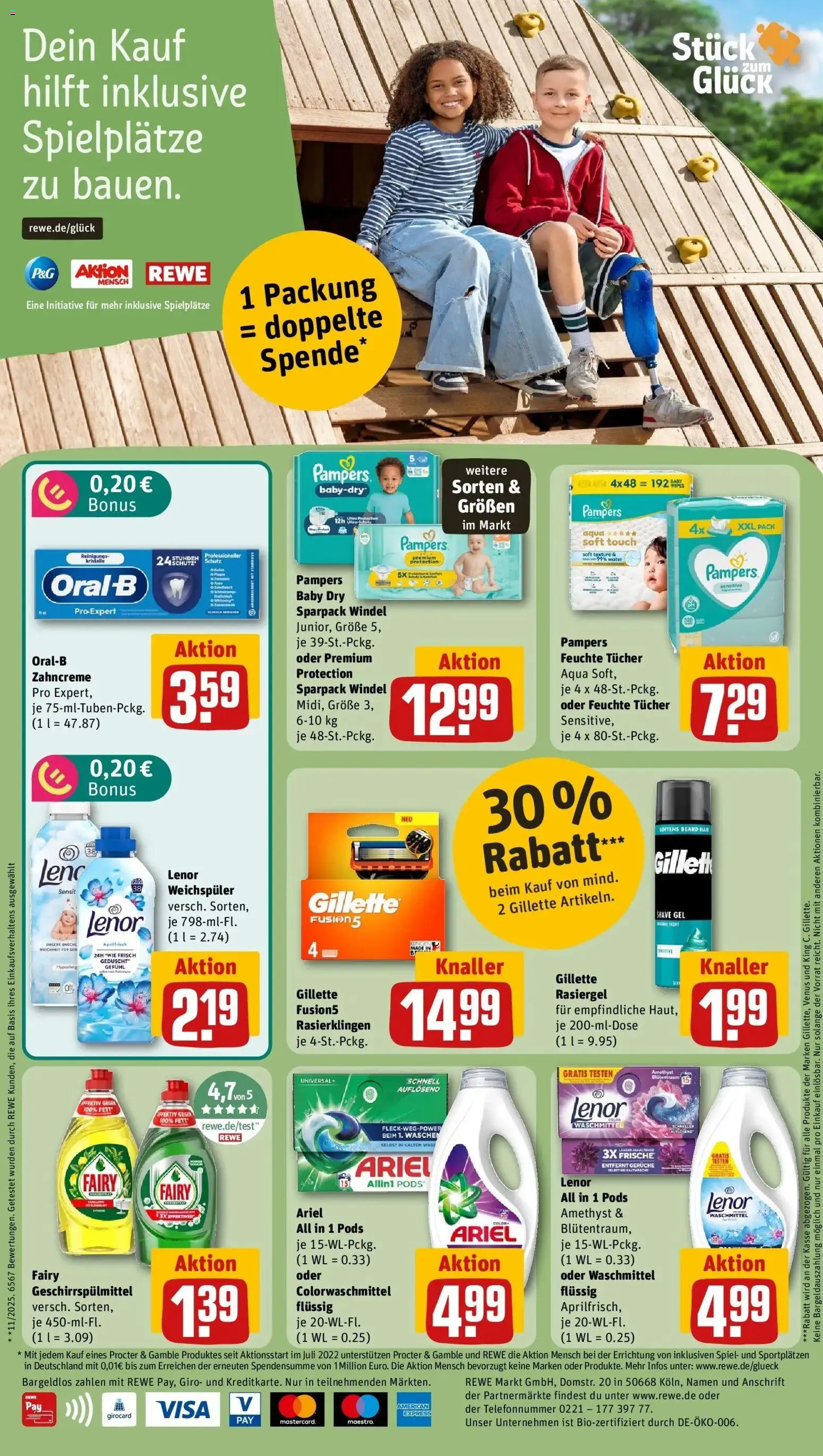 REWE Prospekt ab 03.08.2026 zum Blättern » Angebote | Seite: 18 | Produkte: Ariel, Weichspüler, Waschmittel, Geschirrspülmittel