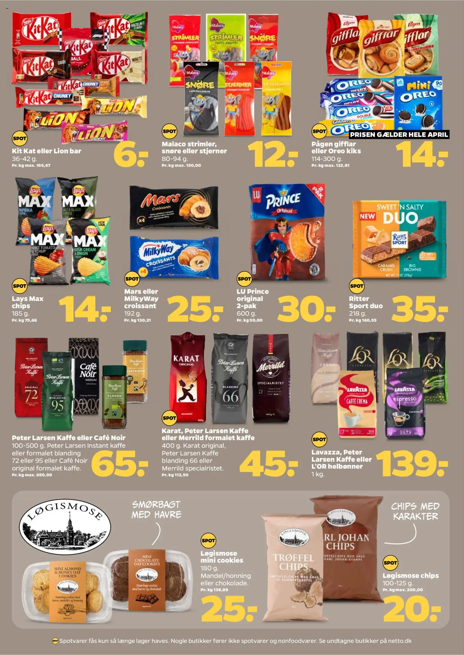 Netto tilbudsavis – gyldig fra 18.04.2026 | Side: 20 | Produkter: Chips, Cookies, Oreo, Paprika