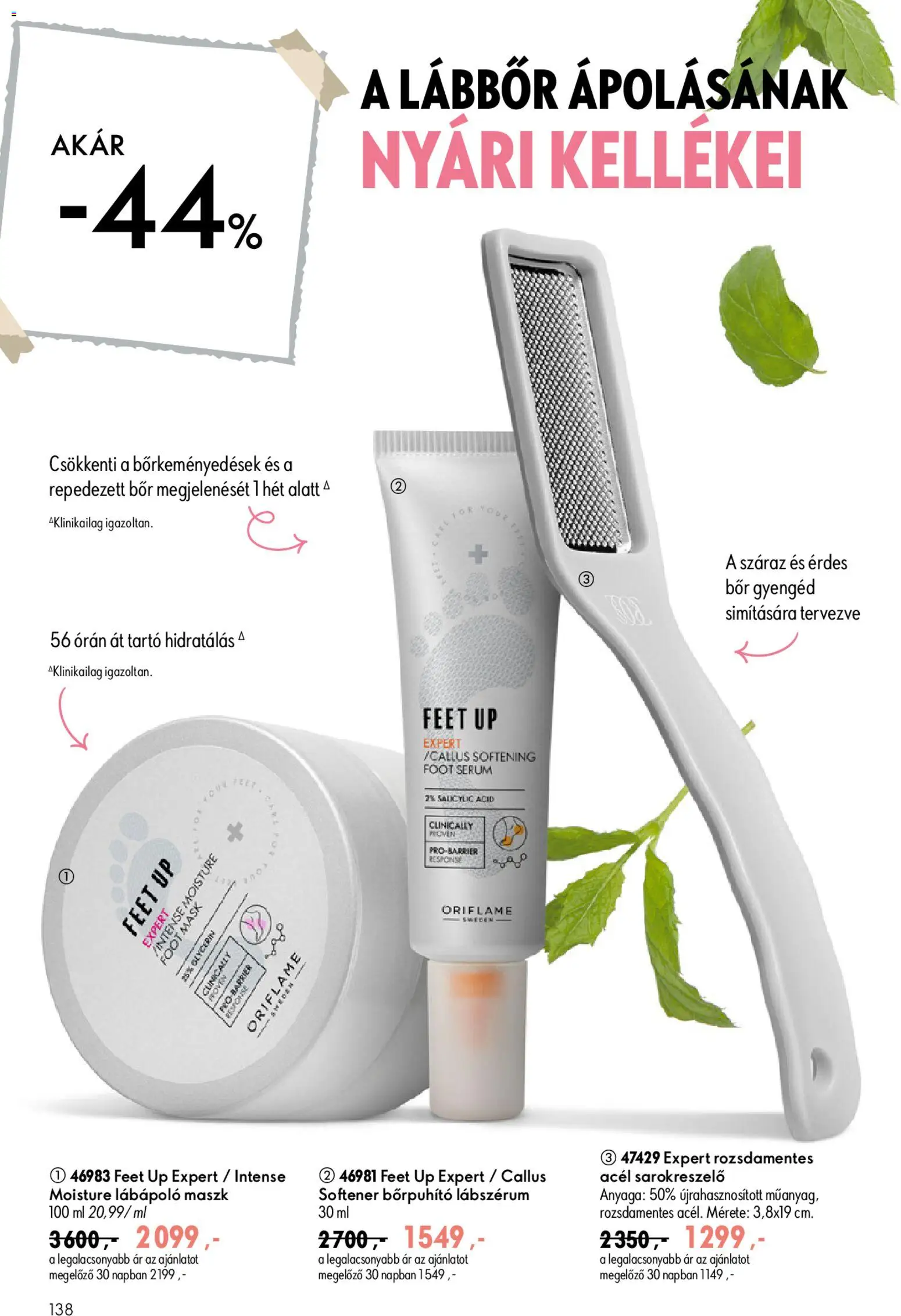 Oriflame akciós ujság - amely érvényes a következő dátumtól: 2026.07.08. | Oldal: 138 | Termékek: Maszk, Bor