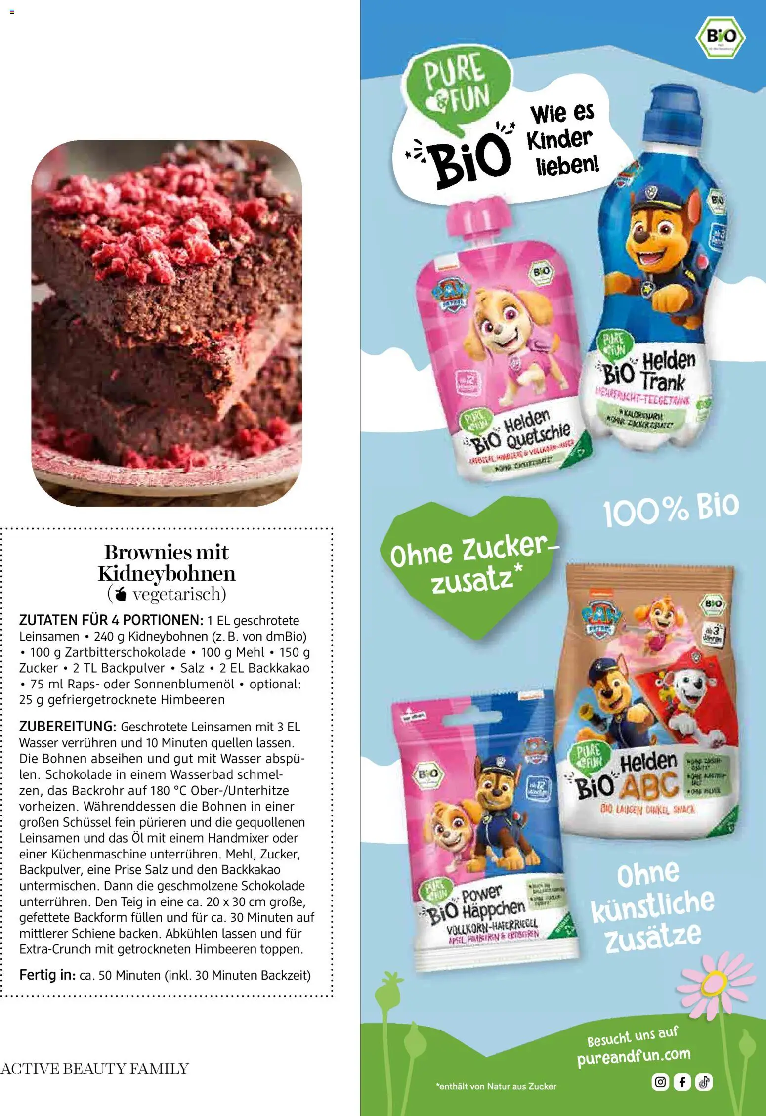 dm drogerie markt Active Beauty Family 05/2026 gültig ab 01.05.2026 | Seite: 49 | Produkte: Salz, Zucker, Öl, Schokolade