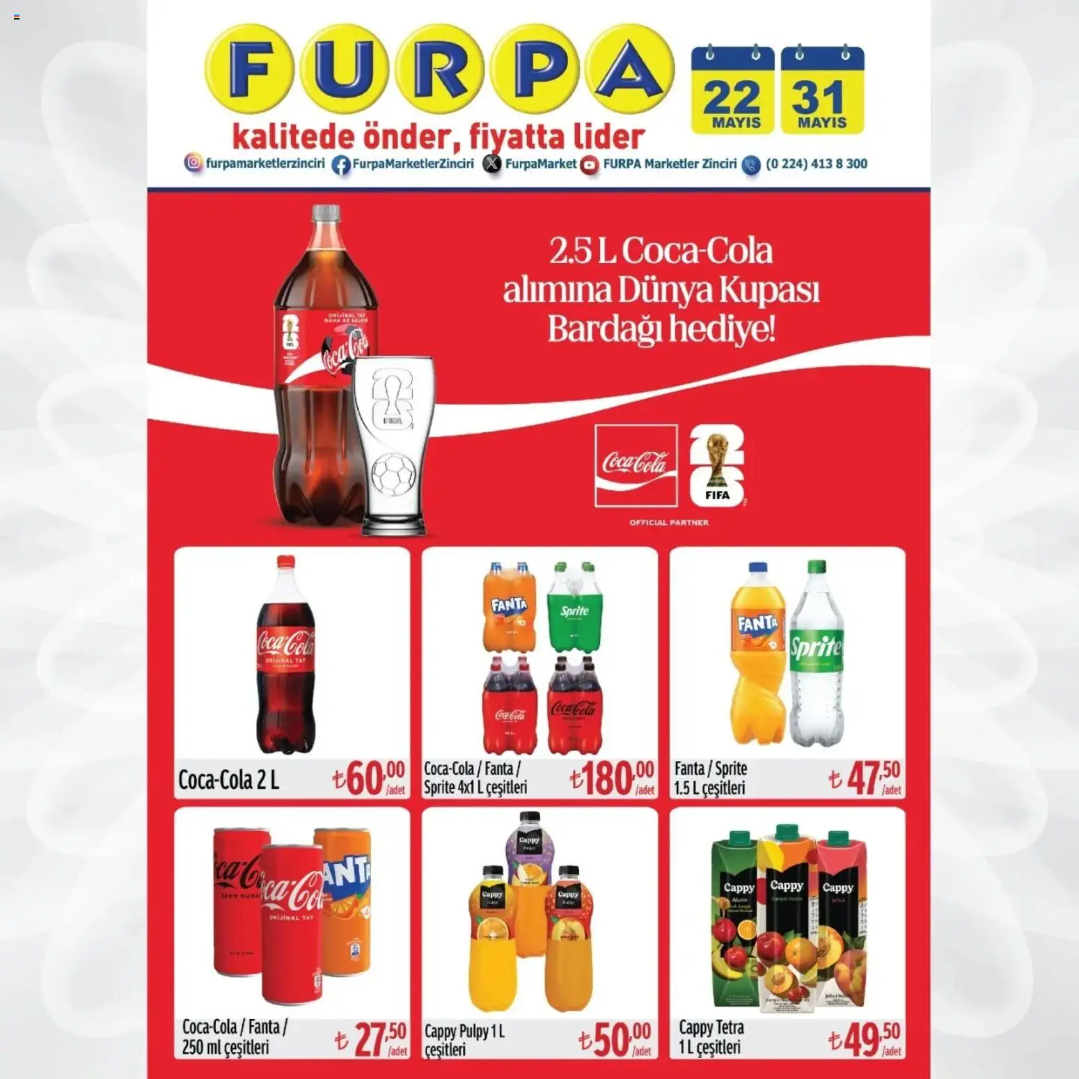 Furpa Katalog - 22.05.2026 tarihinden itibaren geçerlidir | Sayfa: 7 | Ürünler: Fanta, Sprite