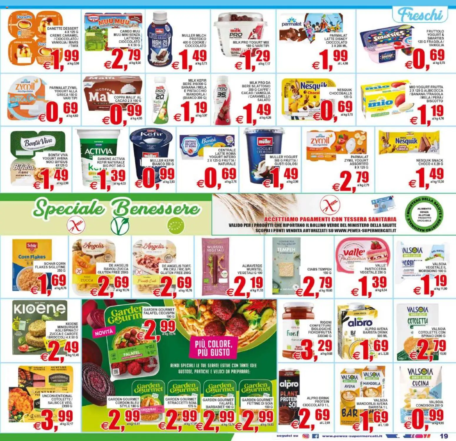 Volantino Pewex del 12/08/2026 | Pagina: 19 | Prodotti: Vaniglia, Latte, Carote, Dessert