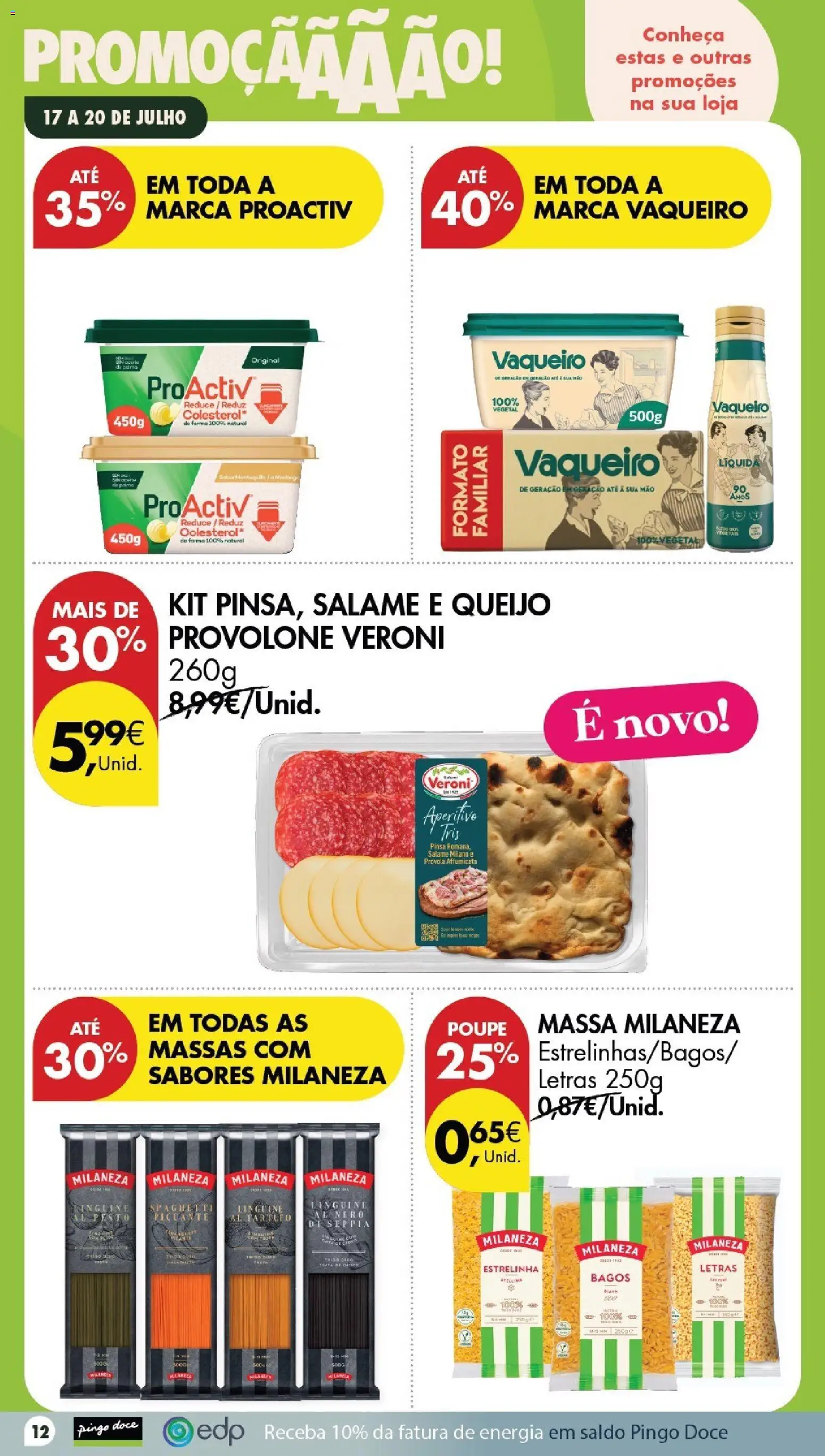 Pingo Doce Poupe este Fim de Semana │ válido de 17/07/2026 | Página: 10 | Produtos: Queijo, Salame, Massa, Massa milaneza