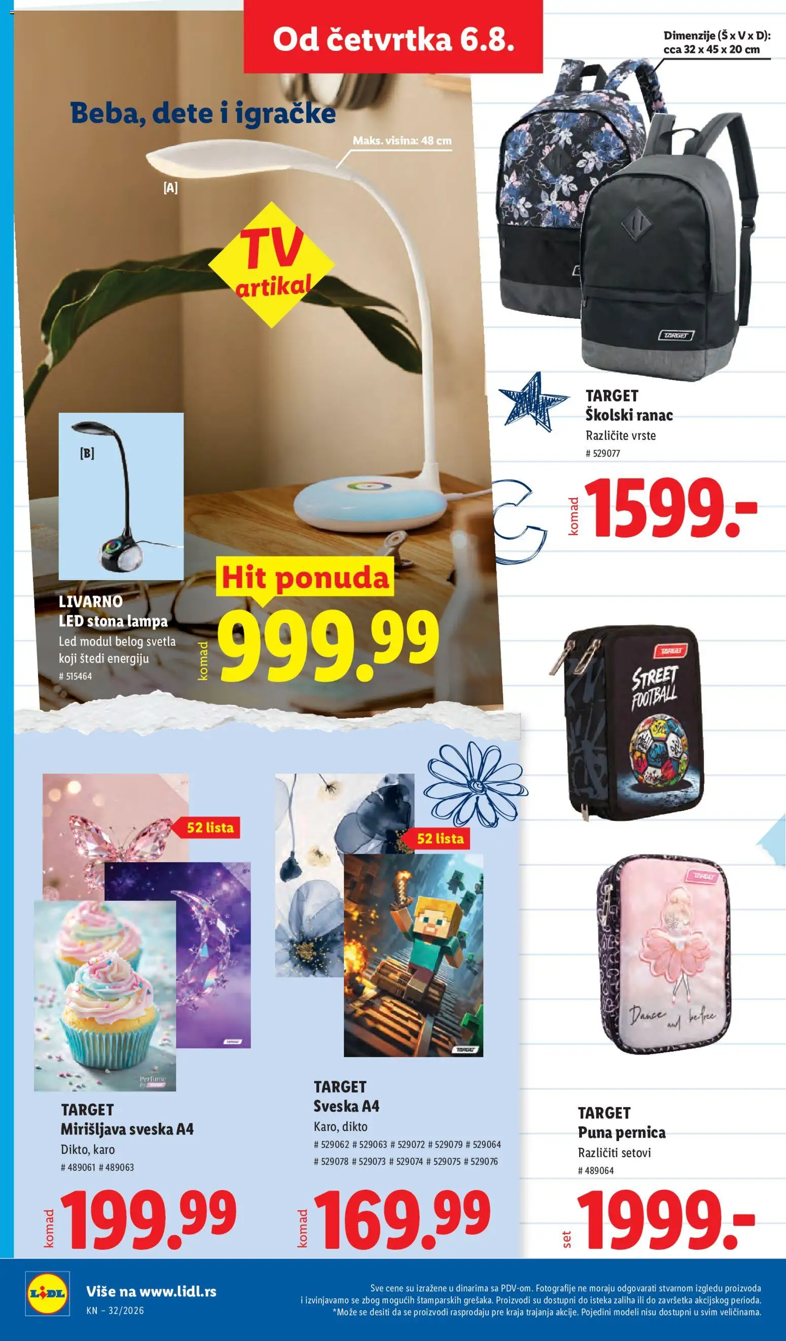 Lidl katalog - važi od 06.08.2026 | Strana: 70