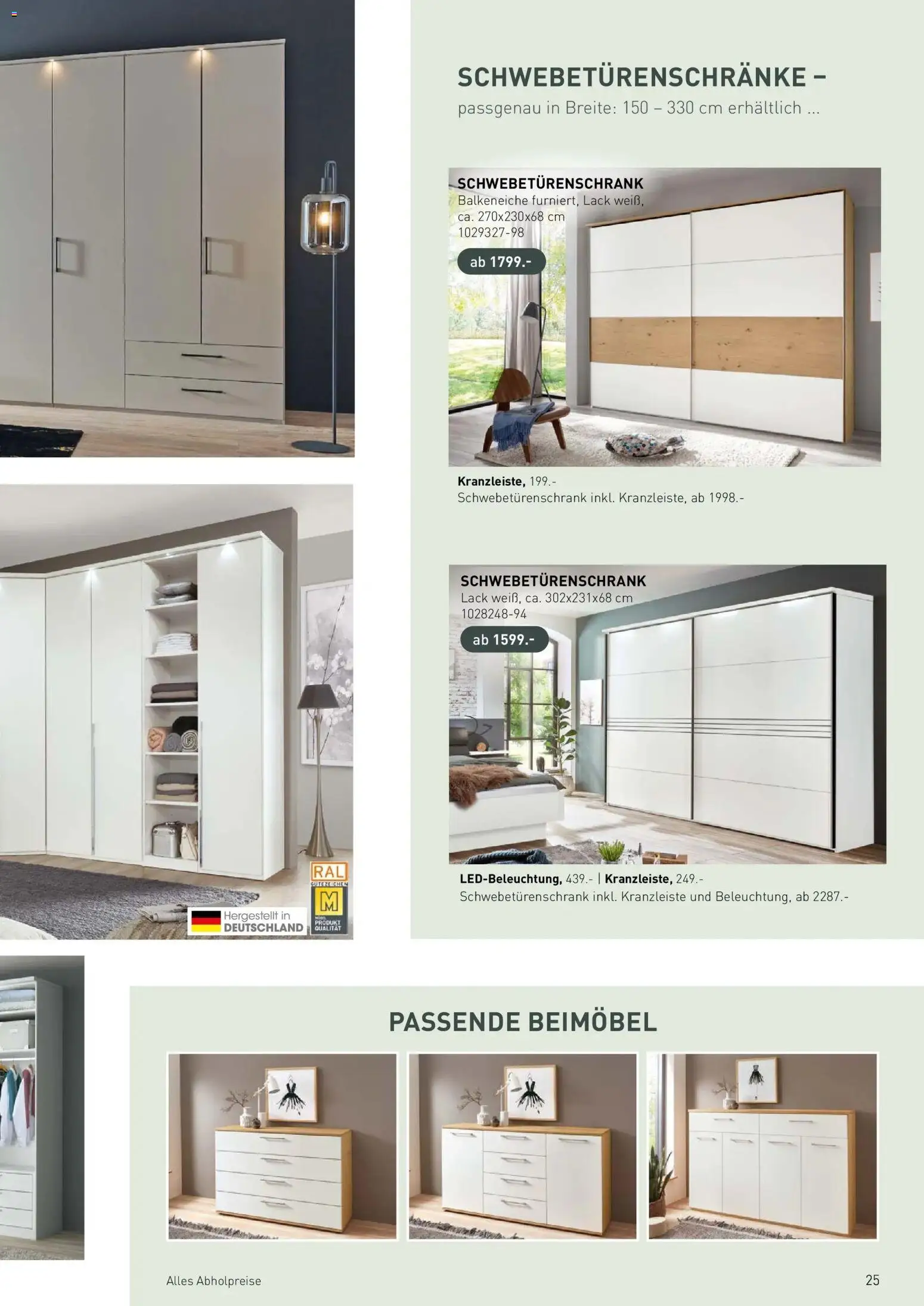Möbel Martin Wohnen und Küchen (ab 31.08.2026) zum Blättern | Seite: 25 | Produkte: Schwebetürenschrank