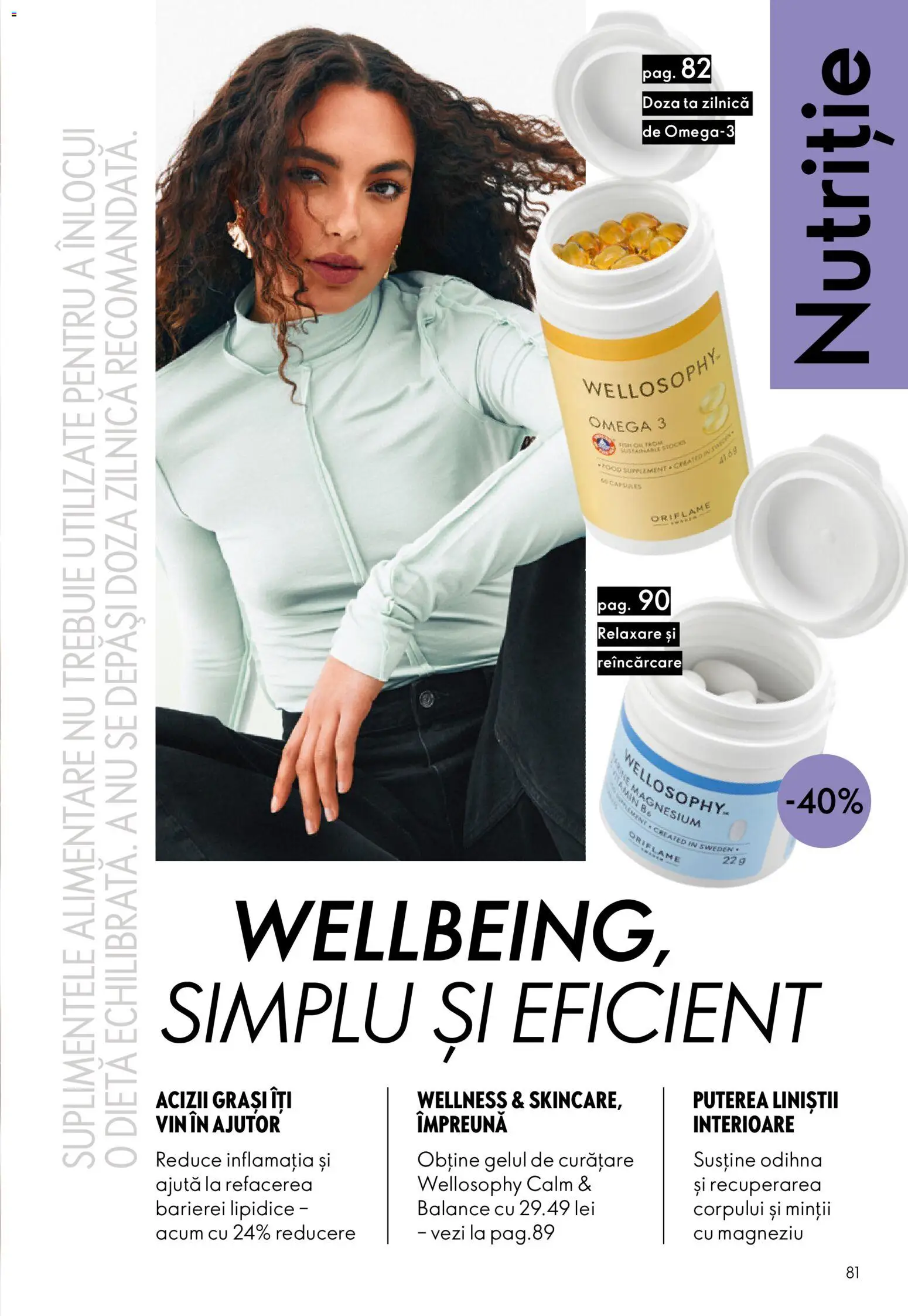 Noul catalog Oriflame – valabil de la 09.09.2026 | Pagină: 81 | Produse: Omega, Vin