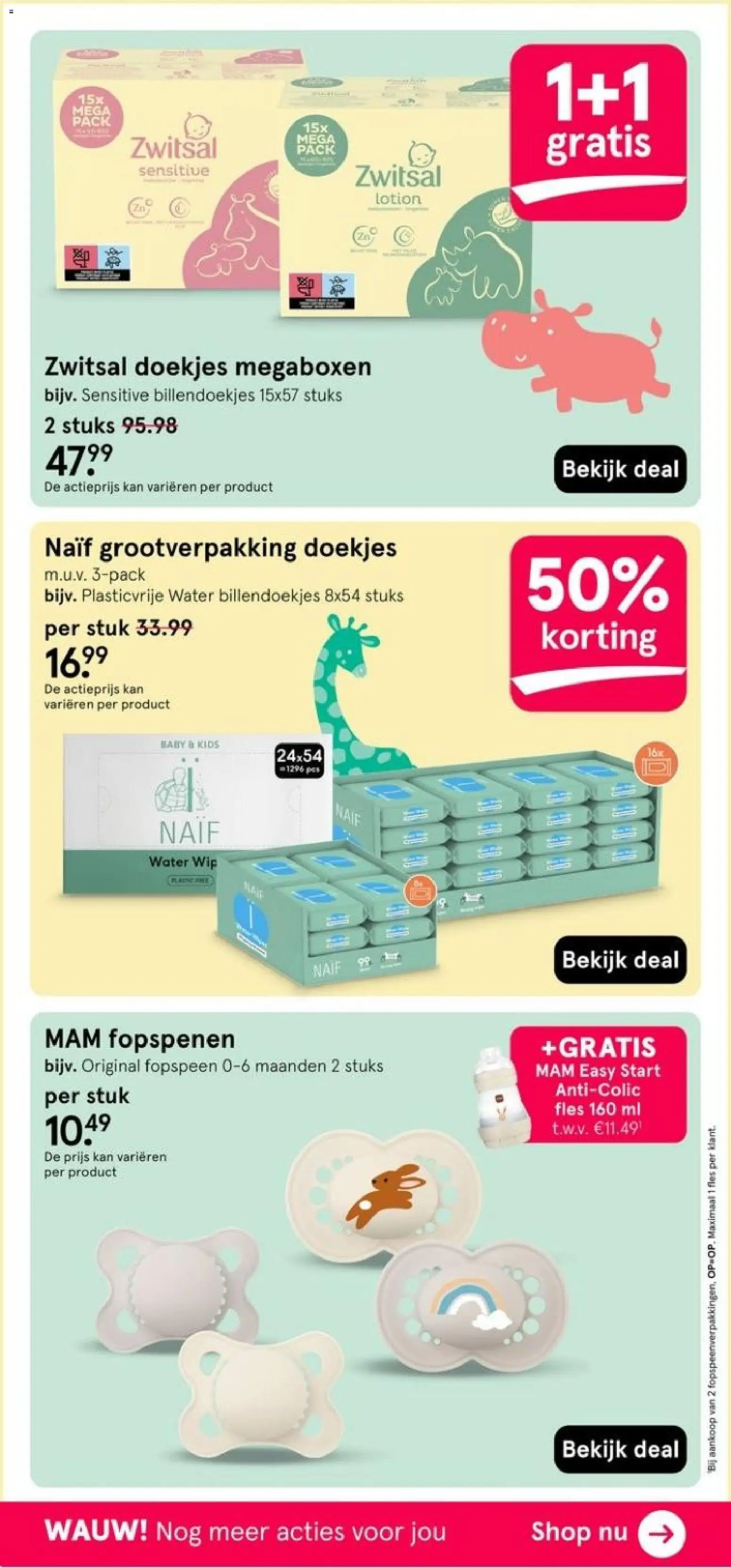 {H1} | Pagina: 60 | Producten: Doekjes, Fles, Fopspeen, Water