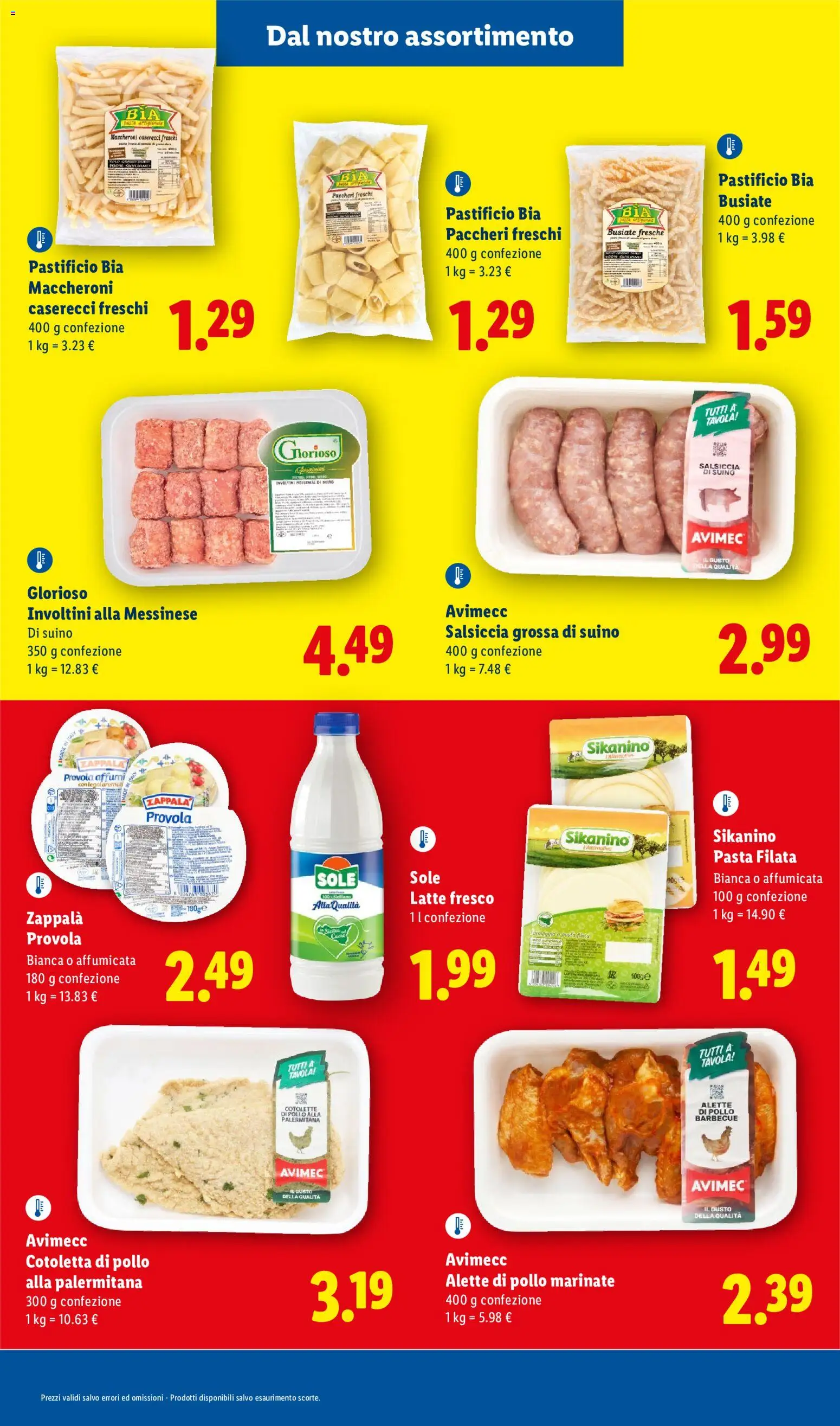 Volantino Lidl del 28.05.2026 | Pagina: 3 | Prodotti: Pollo, Barbecue, Salsiccia, Paccheri
