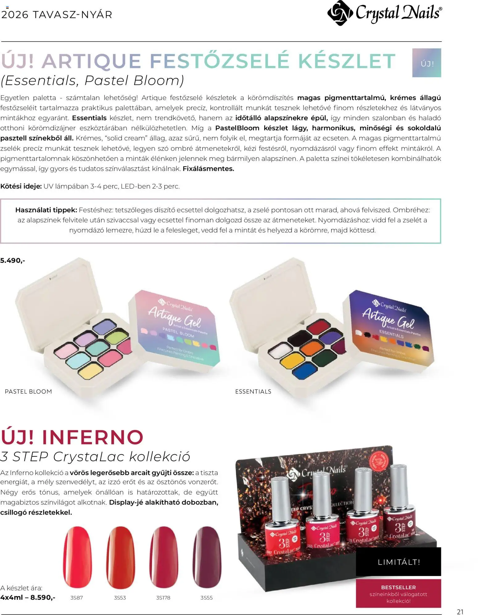 Crystal Nails akciós ujság - amely érvényes a következő dátumtól: 09.03.2026 | Oldal: 21 | Termékek: Izzó