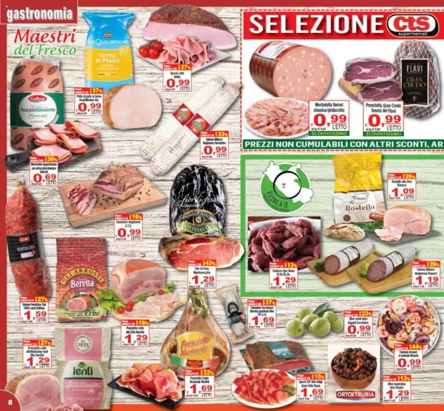 Volantino CTS del 10.06.2026 | Pagina: 8 | Prodotti: Speck, Pollo, Tè, Prosciutto