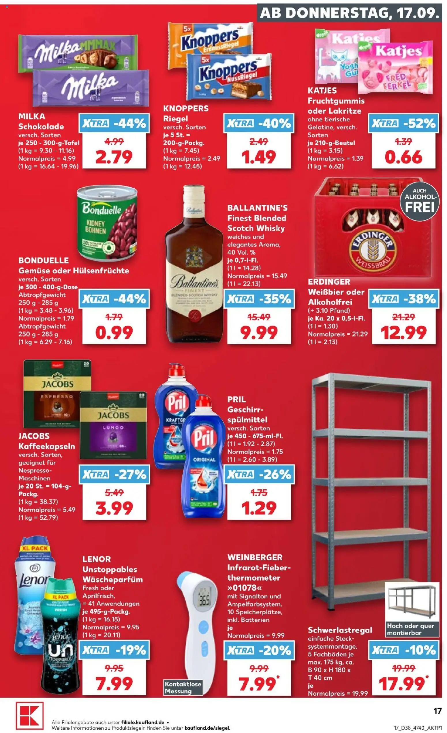 Kaufland Prospekt Hannover – gültig ab 17.09.2026 | Seite: 17 | Produkte: Thermometer, Katjes, Alkohol, Pril