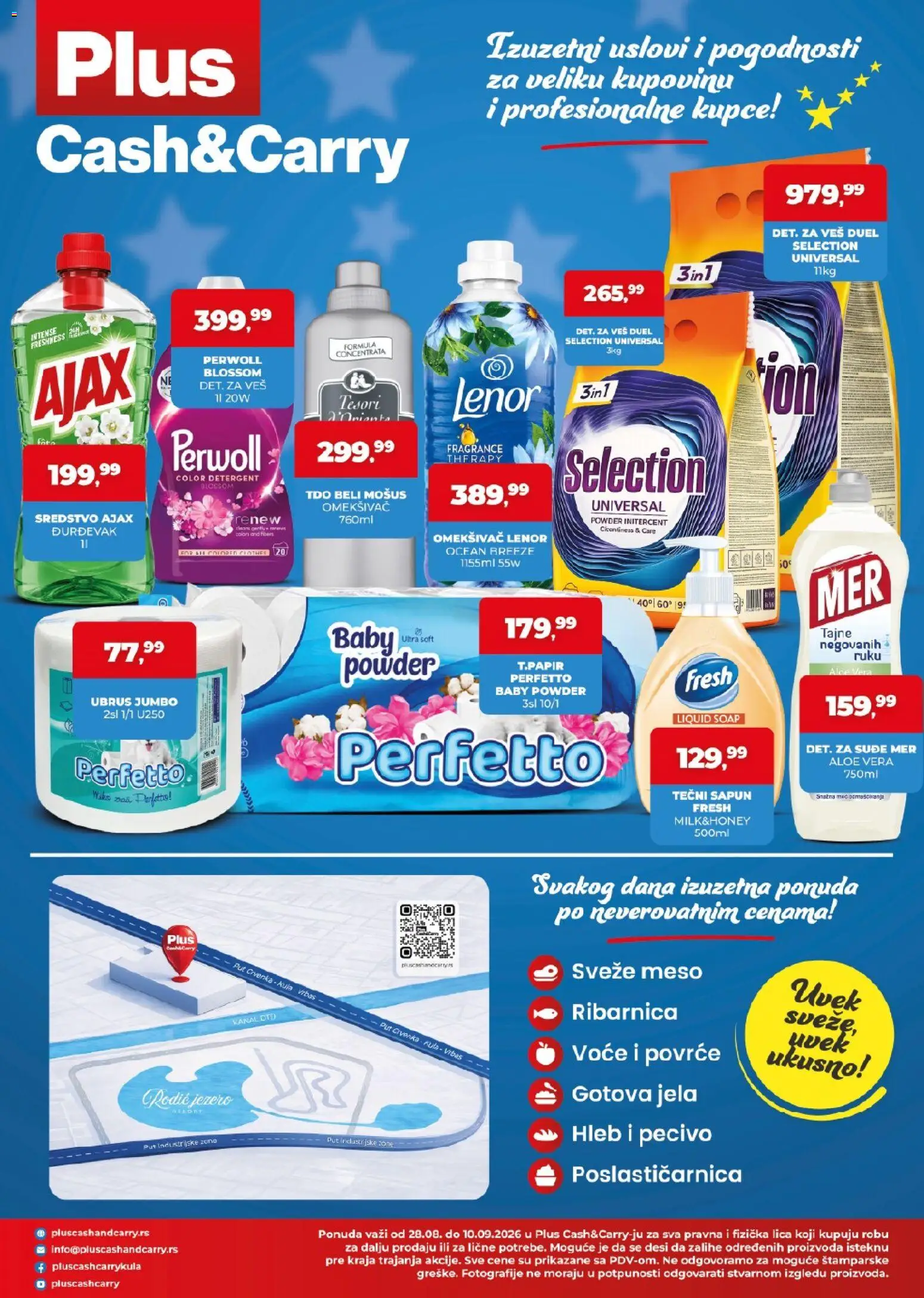 Plus Cash & Carry katalog - važi od 28.08.2026 | Strana: 4 | Proizvode: Lenor, Omekšivač, Pecivo, Sapun
