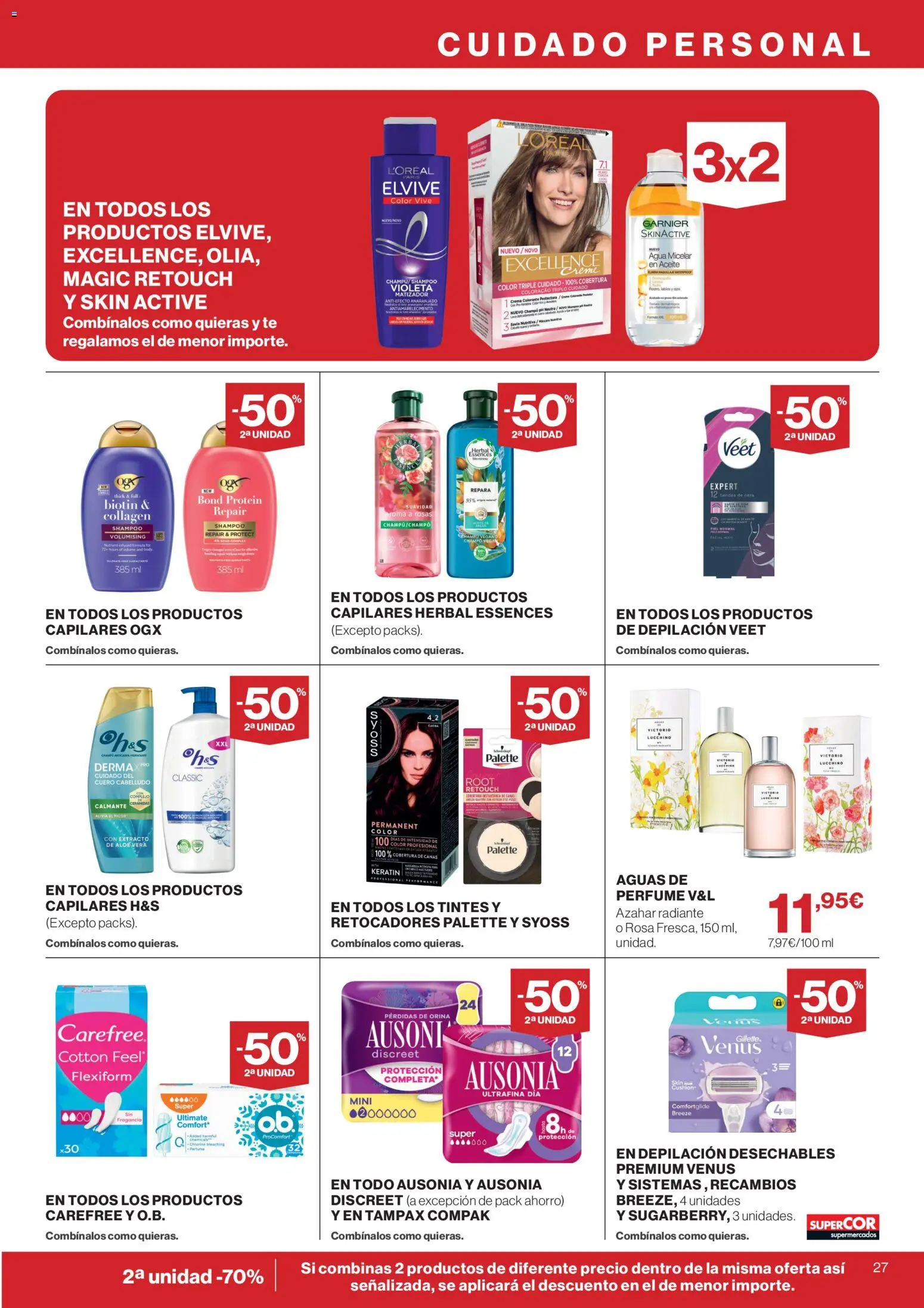 Supercor Canarias │ válido desde el 10/09/2026 | Página: 27 | Productos: Crema, Té, Aloe Vera, Agua