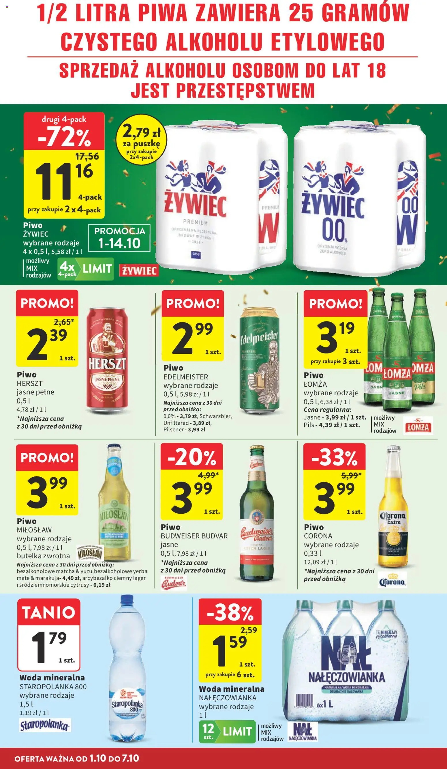 Intermarche gazetka od 01.10.2026 | Strona: 36 | Produkty: Cytrusy, Marakuja, Piwo, Matcha