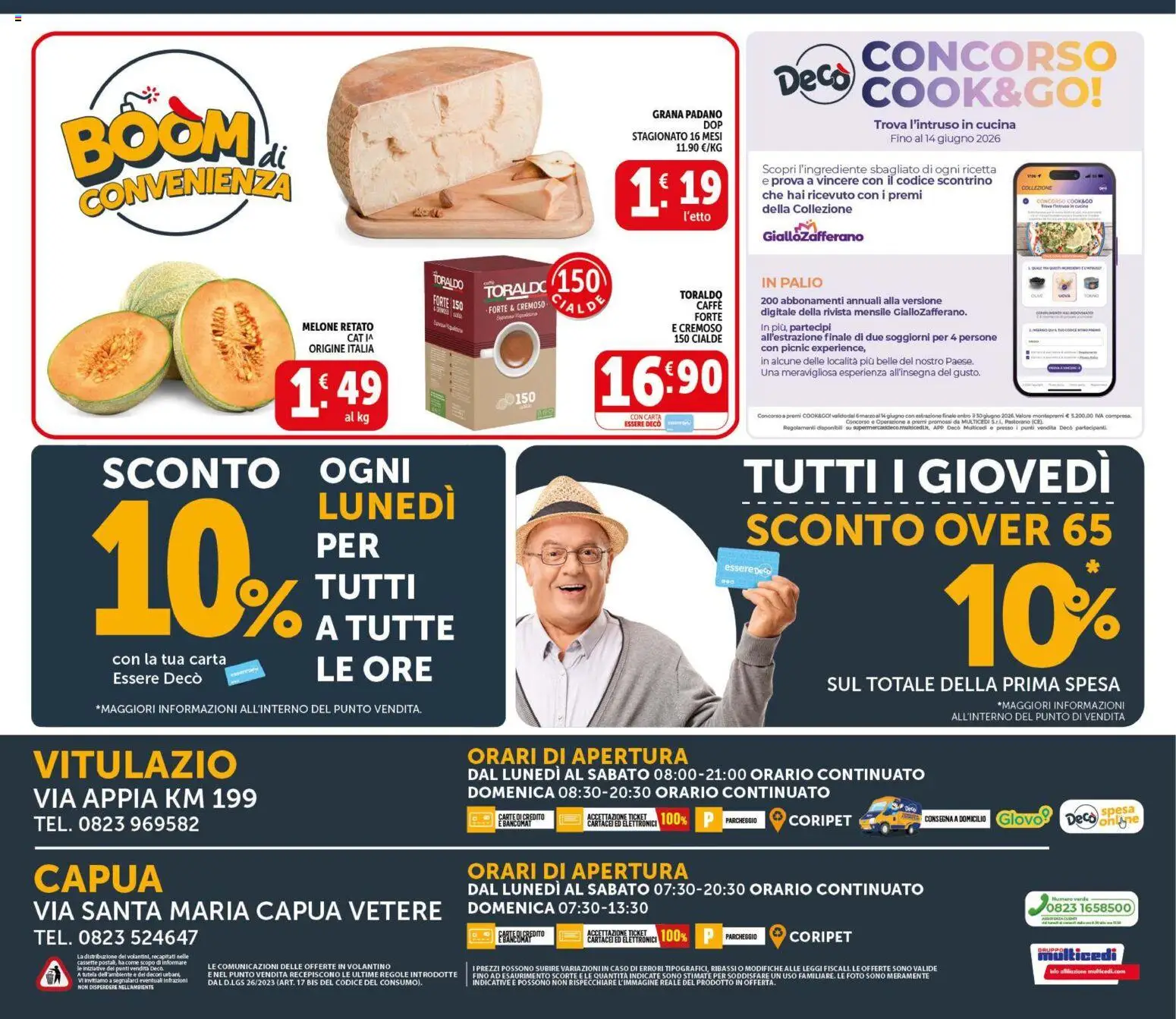 Volantino Decò del 29.05.2026 | Pagina: 20 | Prodotti: Caffè, Melone, Grana Padano