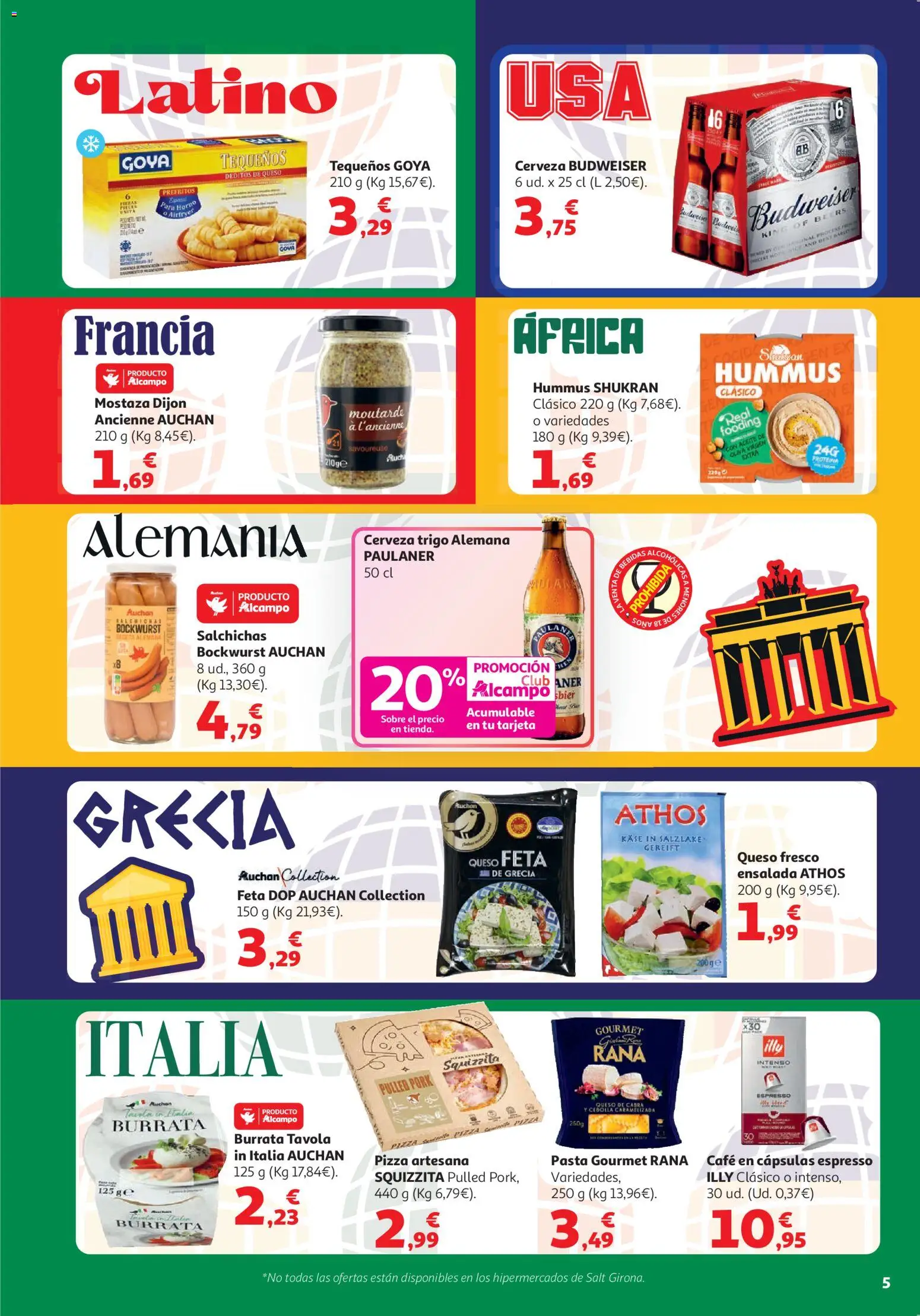 Alcampo Superstore │ válido desde el 07.04.2026 | Página: 5 | Productos: Cerveza, Pasta, Παγωμένο τσάι, Horno