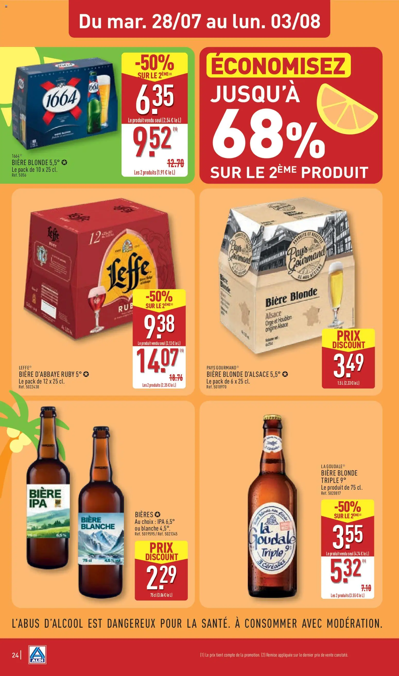 {H1} | Page: 28 | Produits: Goudale, Bière blonde, Bière