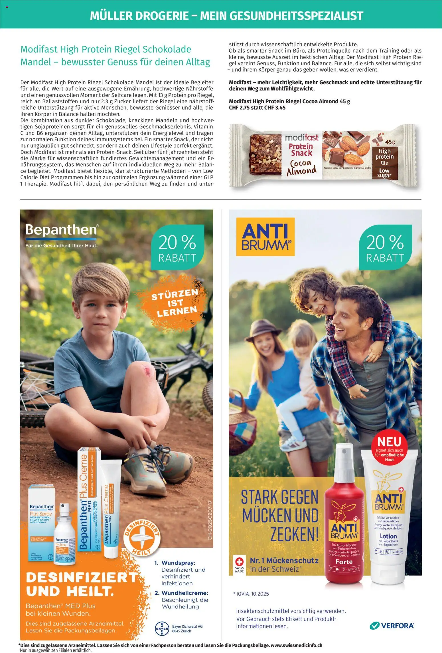 Müller aktionen Gesundheit – gültig ab 04.06.2026 | Seite: 3 | Produkte: Schokolade, Zucker, Creme