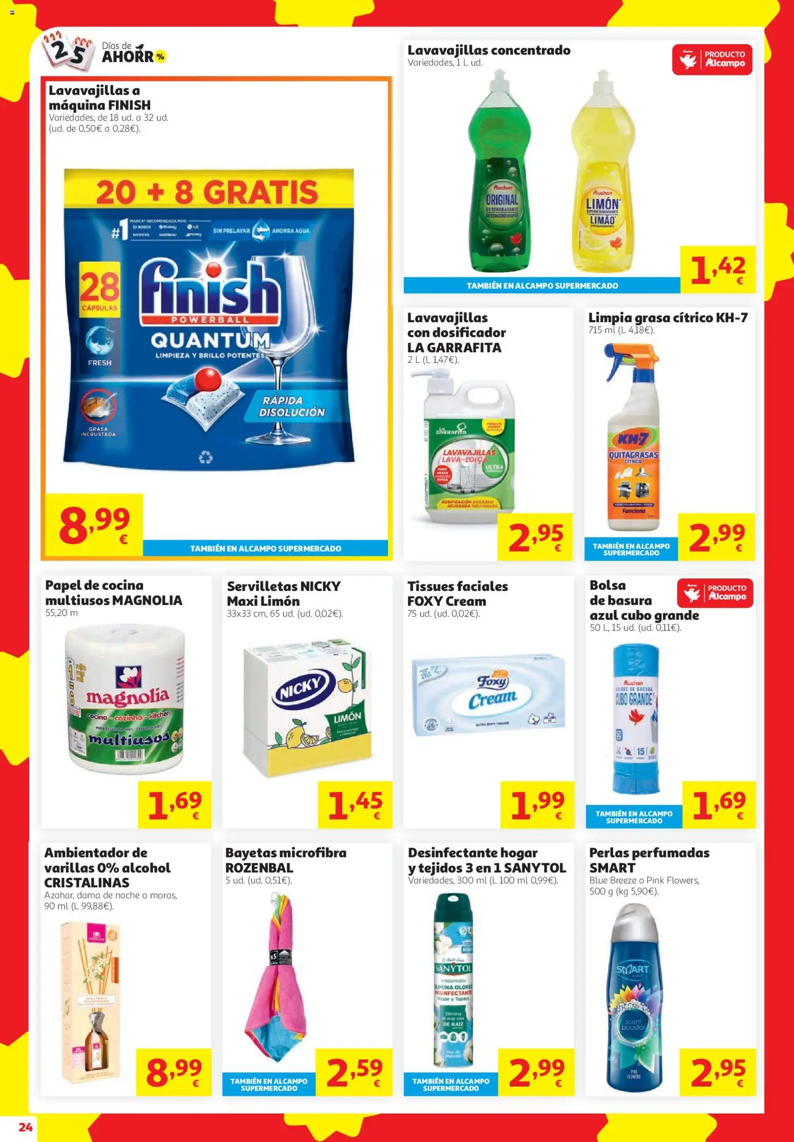 Alcampo HG Ferrol │ válido desde el 08/10/2026 | Página: 24 | Productos: Cápsulas, Cocina, Lavavajillas, Ambientador