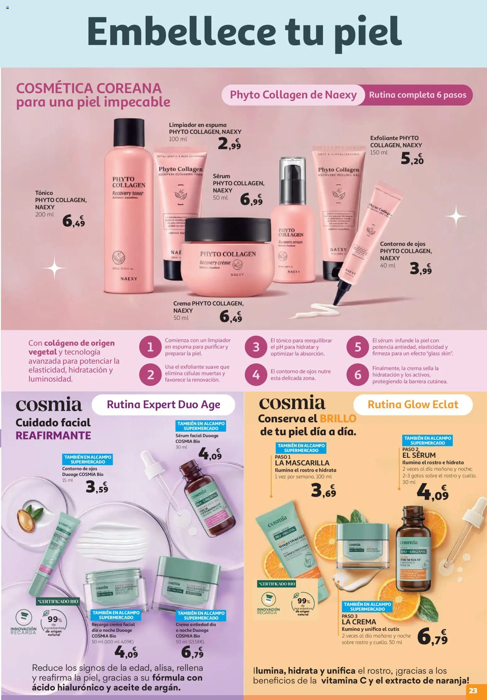 Alcampo HG Unico Mad │ válido desde el 19.05.2026 | Página: 23 | Productos: Peeling, Crema, Γαύρος, Toner