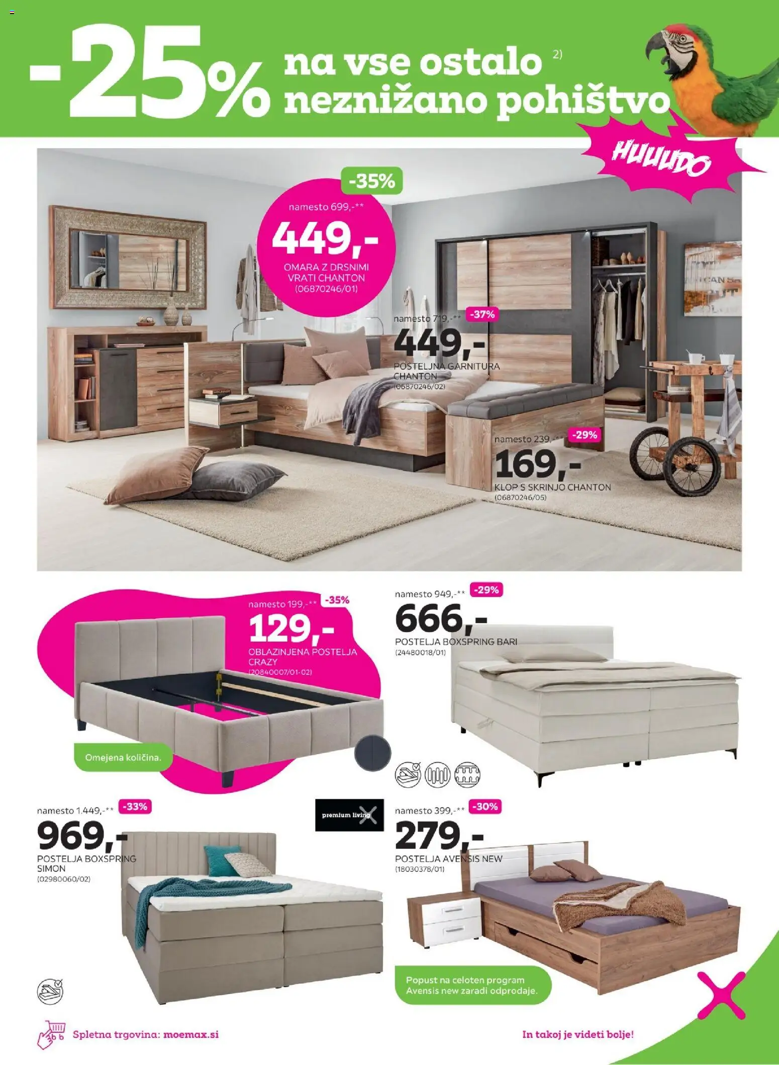 Novi Mömax katalog ponudbe – veljaven od 29.06.2026 | Stran: 5 | Izdelki: Pohištvo, Postelja, Omara