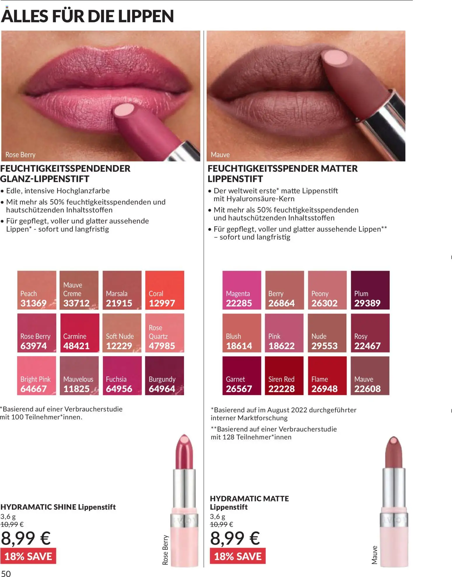 AVON Katalog Mai 2026 – gültig ab 01.05.2026 | Seite: 61 | Produkte: Coral, Lippenstift, Creme, Blush