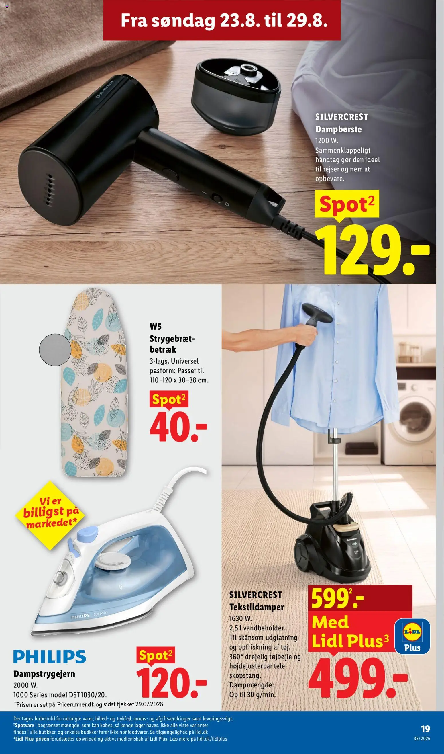 Lidl tilbudsavis – gyldig fra 23/08/2026 | Side: 3 | Produkter: Strygebræt, Søm